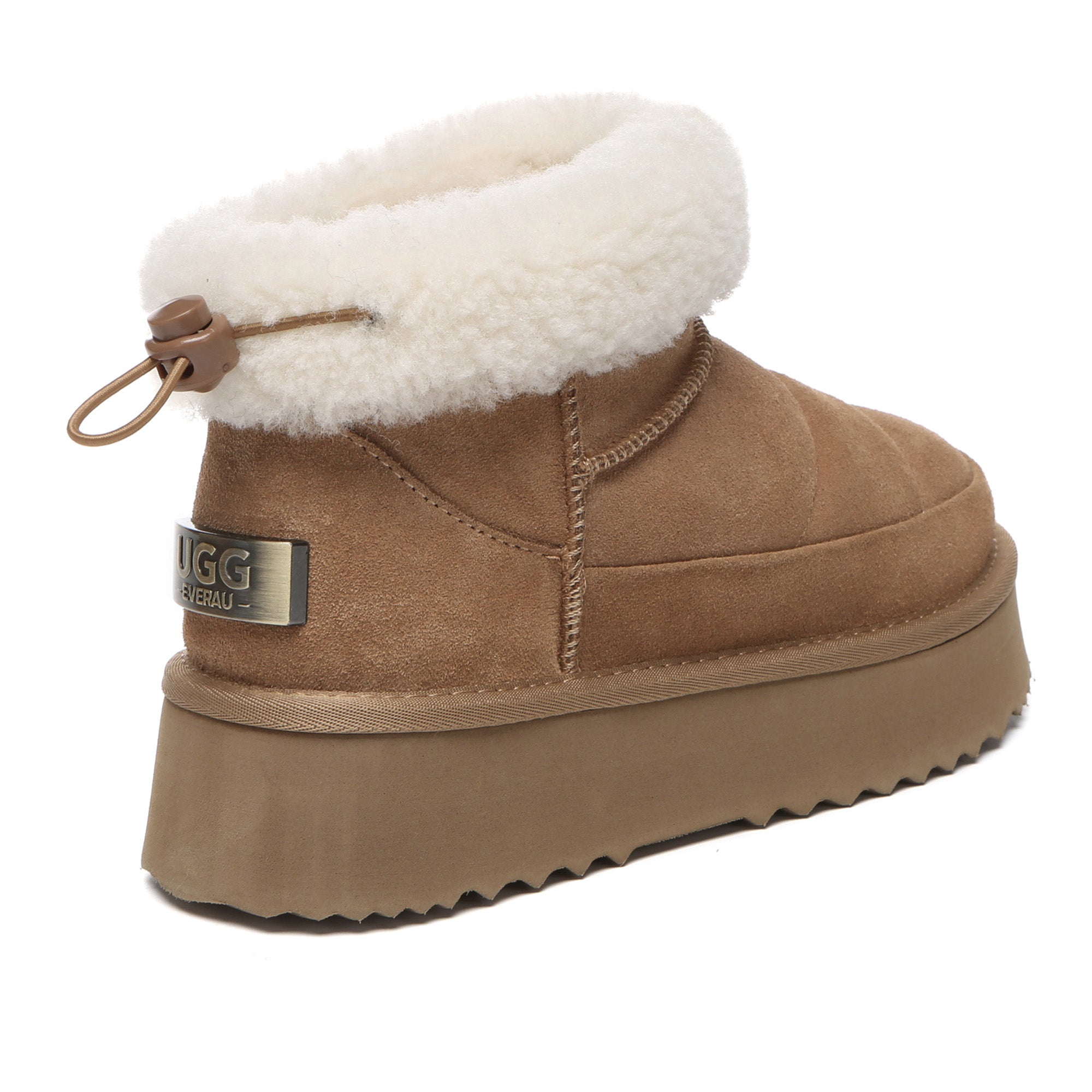EverUgg Peyton adjustable ankle platform UGG boots for women, featuring a sleek design and comfortable fit.