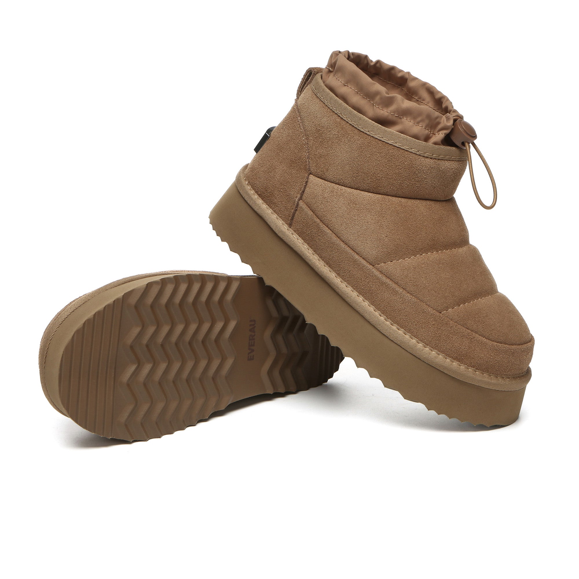 EverUgg Picken adjustable mini platform UGG boots for women, showcasing the stylish design and comfortable fit.