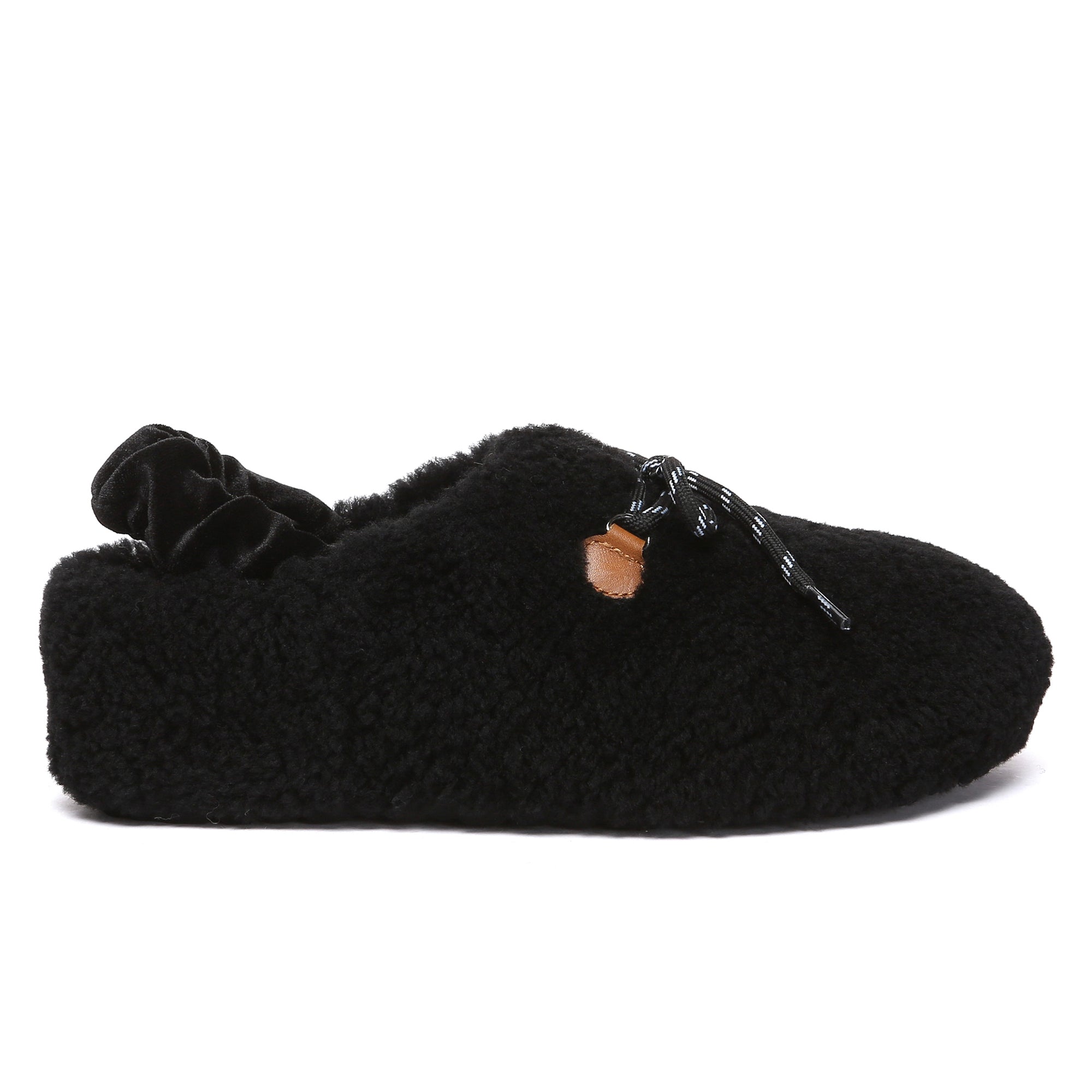 EverUgg PlushCozy slingback lace slippers for women, featuring soft plush material and lace details, designed for comfort and style.