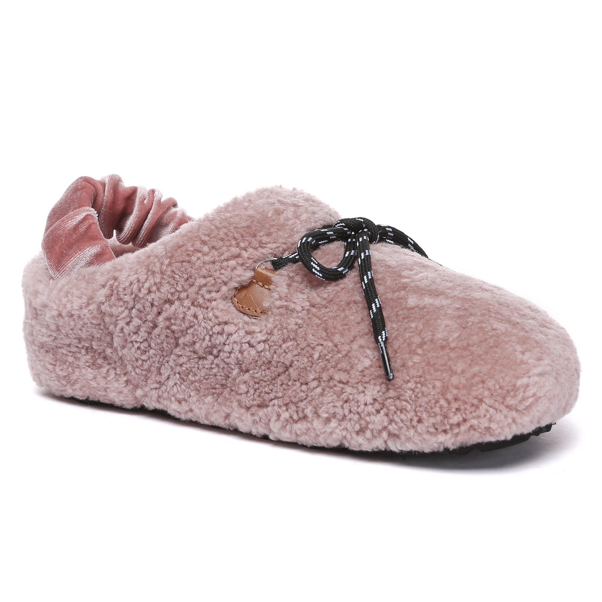 EverUgg PlushCozy Slingback Lace UGG slippers for women with soft plush material and stylish lace detail, perfect for indoor comfort.