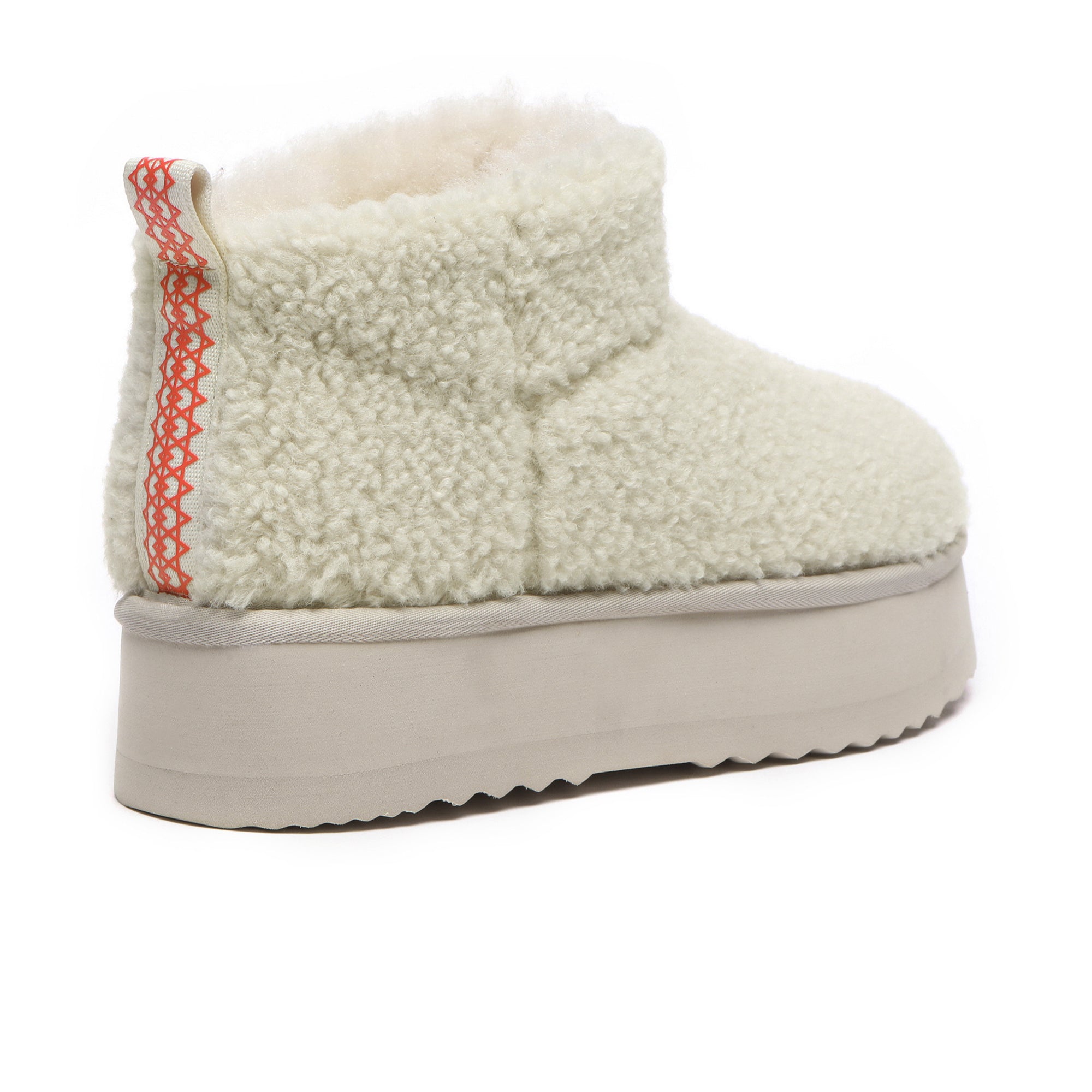Close-up of PlushCozy Ultra Mini Platform UGG Boots for women in soft, plush material with a mini platform sole by EverUgg.