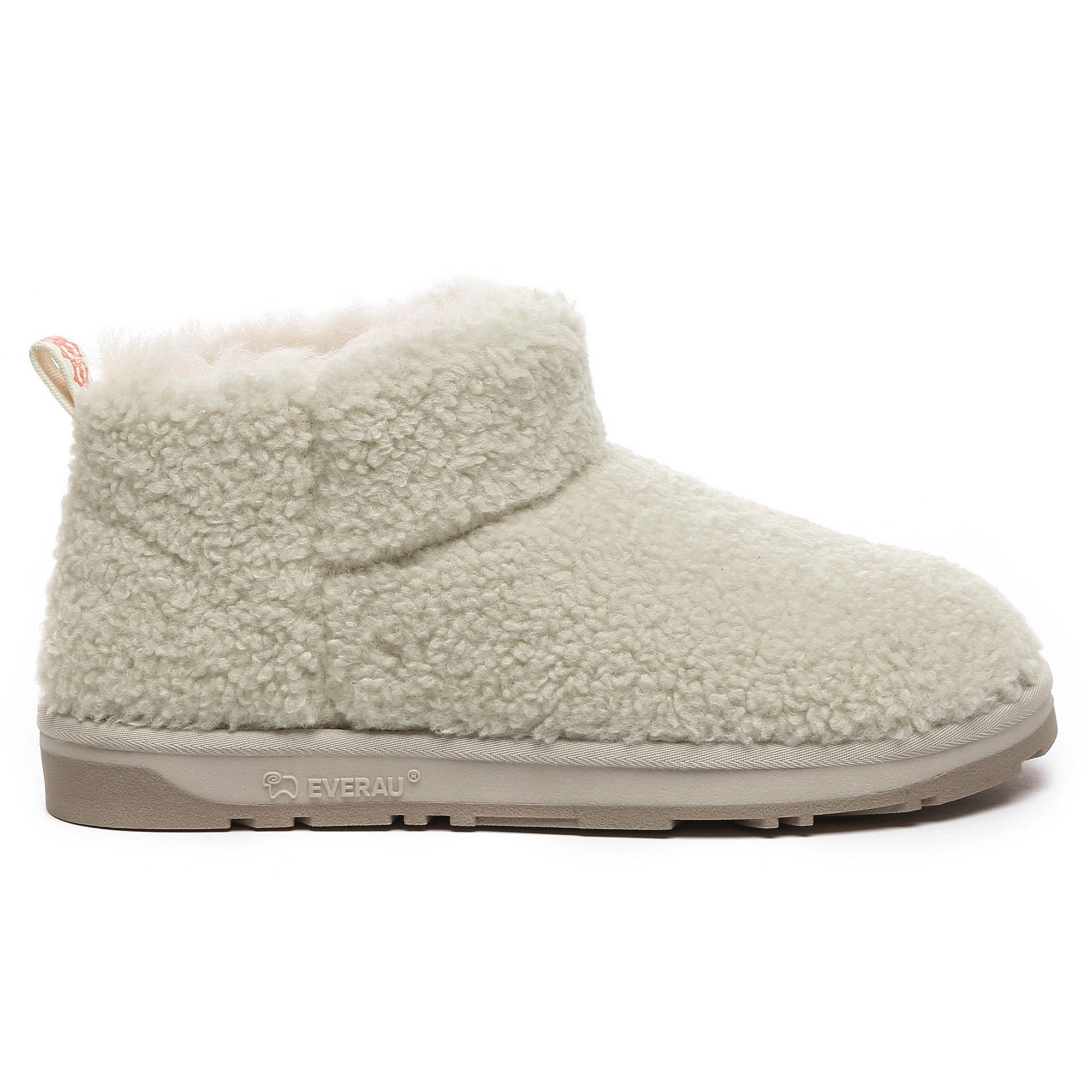 Close-up of PlushCozy Ultra Mini UGG Boots in soft plush material with a fuzzy lining, showcasing the stylish mini design.