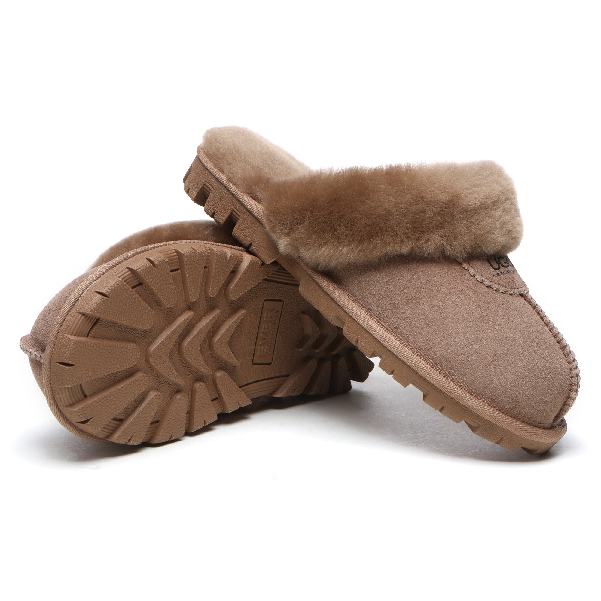 EverUgg premium anti-slip women's slippers with soft interior and durable sole, designed for comfort and safety at home.