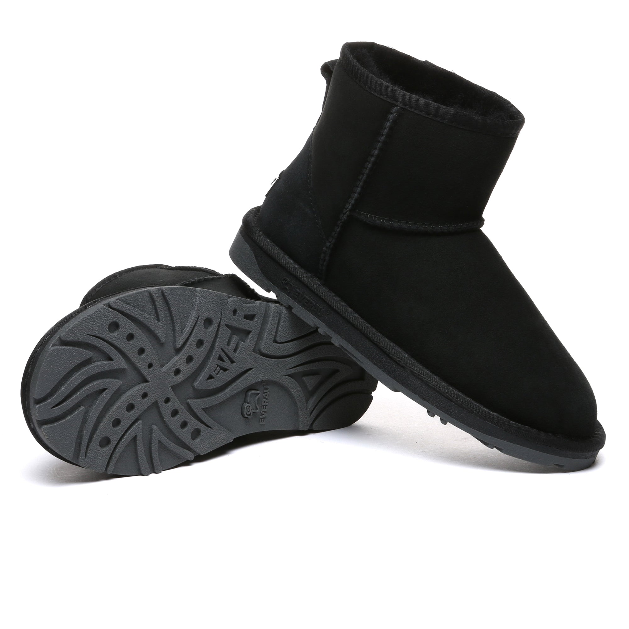 EverUgg premium mini classic sheepskin UGG boots for women, featuring soft sheepskin lining and a cozy, stylish design.