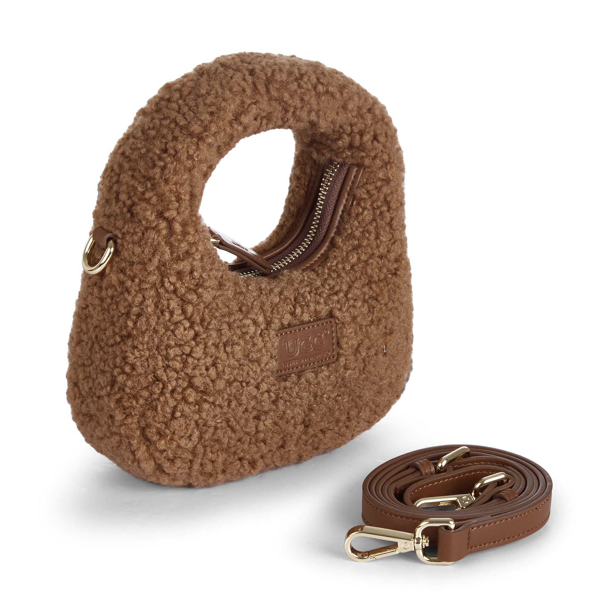 EverUgg Premium Teddy Handbag with soft, plush exterior and stylish design, perfect for casual and chic accessories.