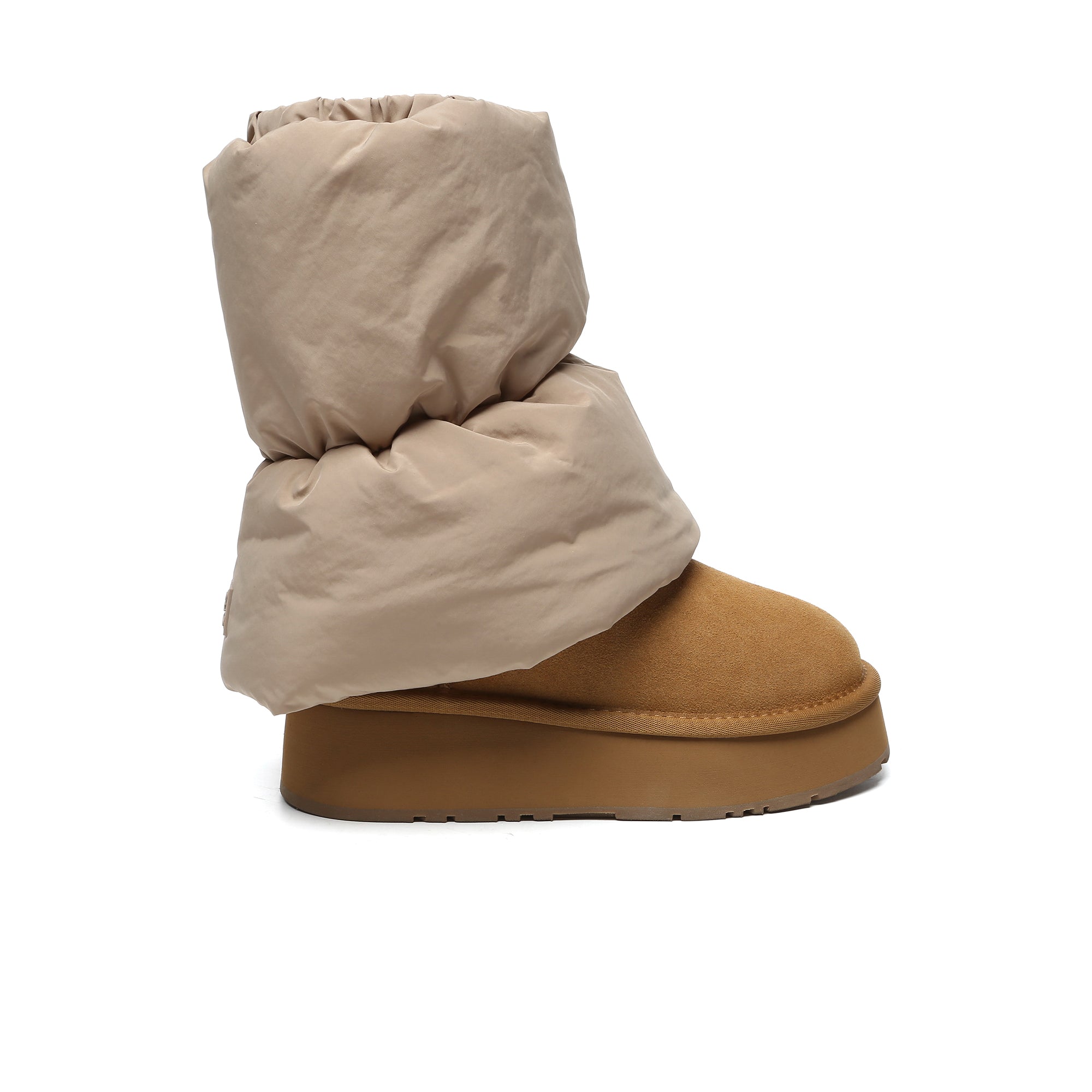 EverUgg Puffy fleece leg warmers socks featuring soft, cozy UGG fleece material with a puffy design for warmth and comfort.