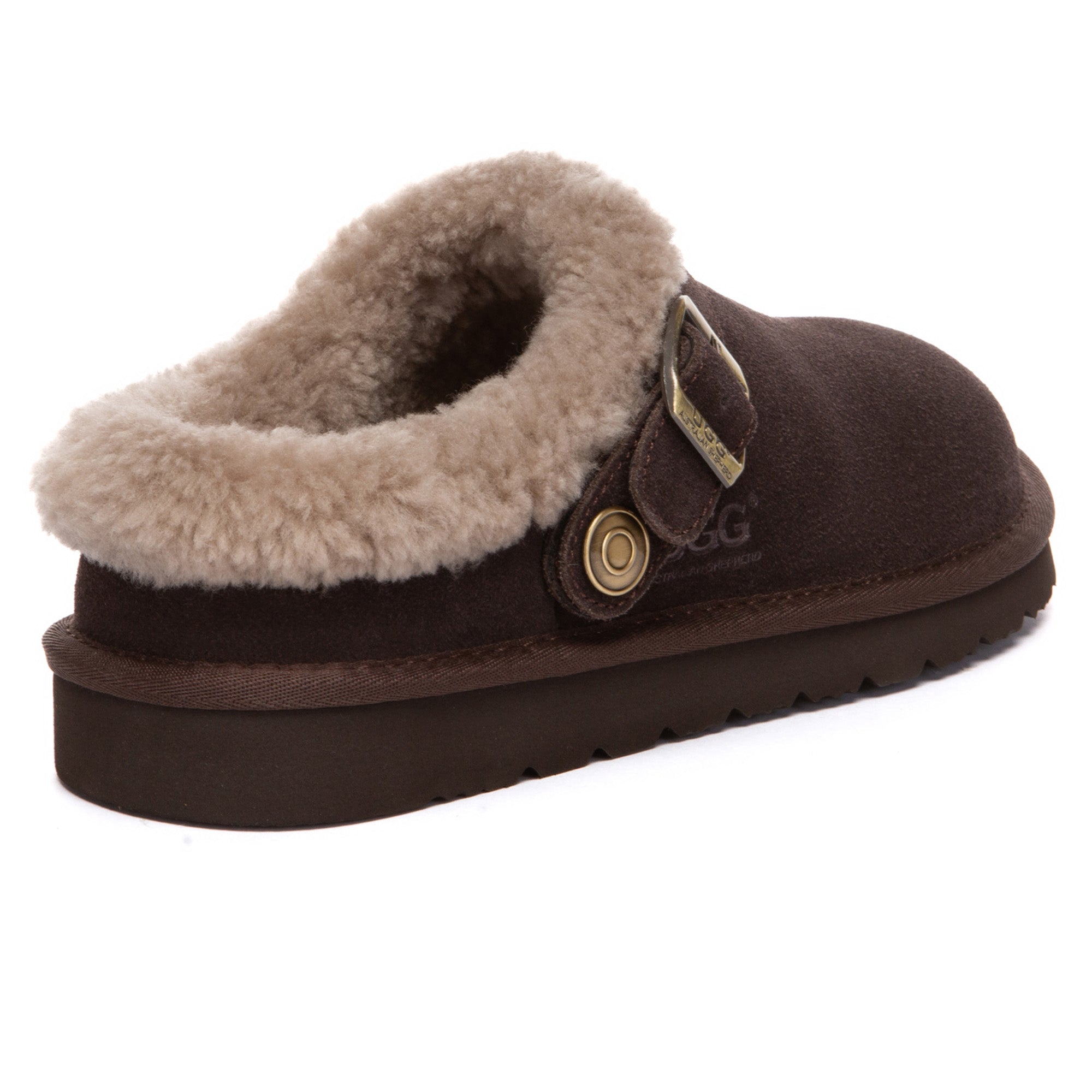 EverUgg Pulse Buckle Strap UGG slippers for women with stylish strap and buckle design, comfortable indoor footwear