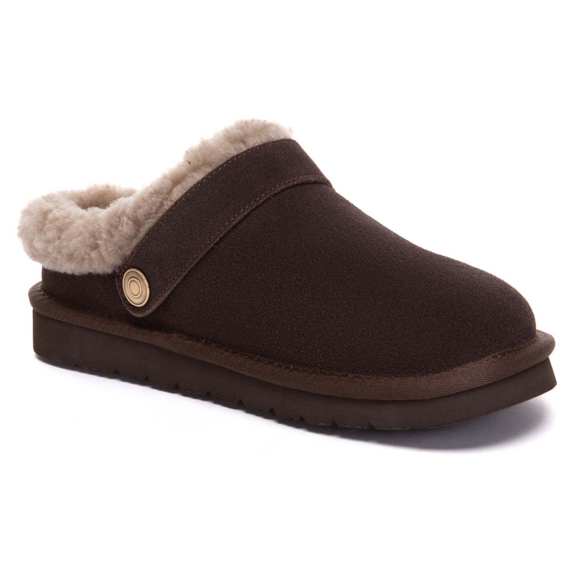 EverUgg Pulse Buckle Strap UGG slippers for women featuring a stylish buckle strap and cozy slip-on design.