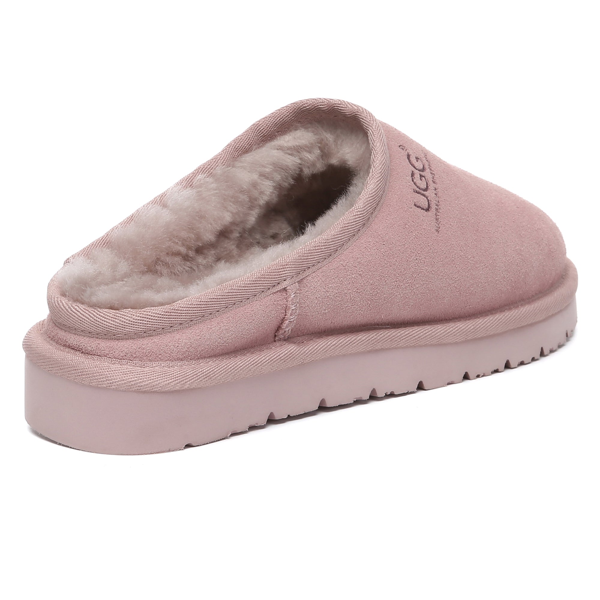 EverUgg Nano Classic UGG slippers for women, cozy sheepskin-lined shoes with soft suede exterior and slip-on style.