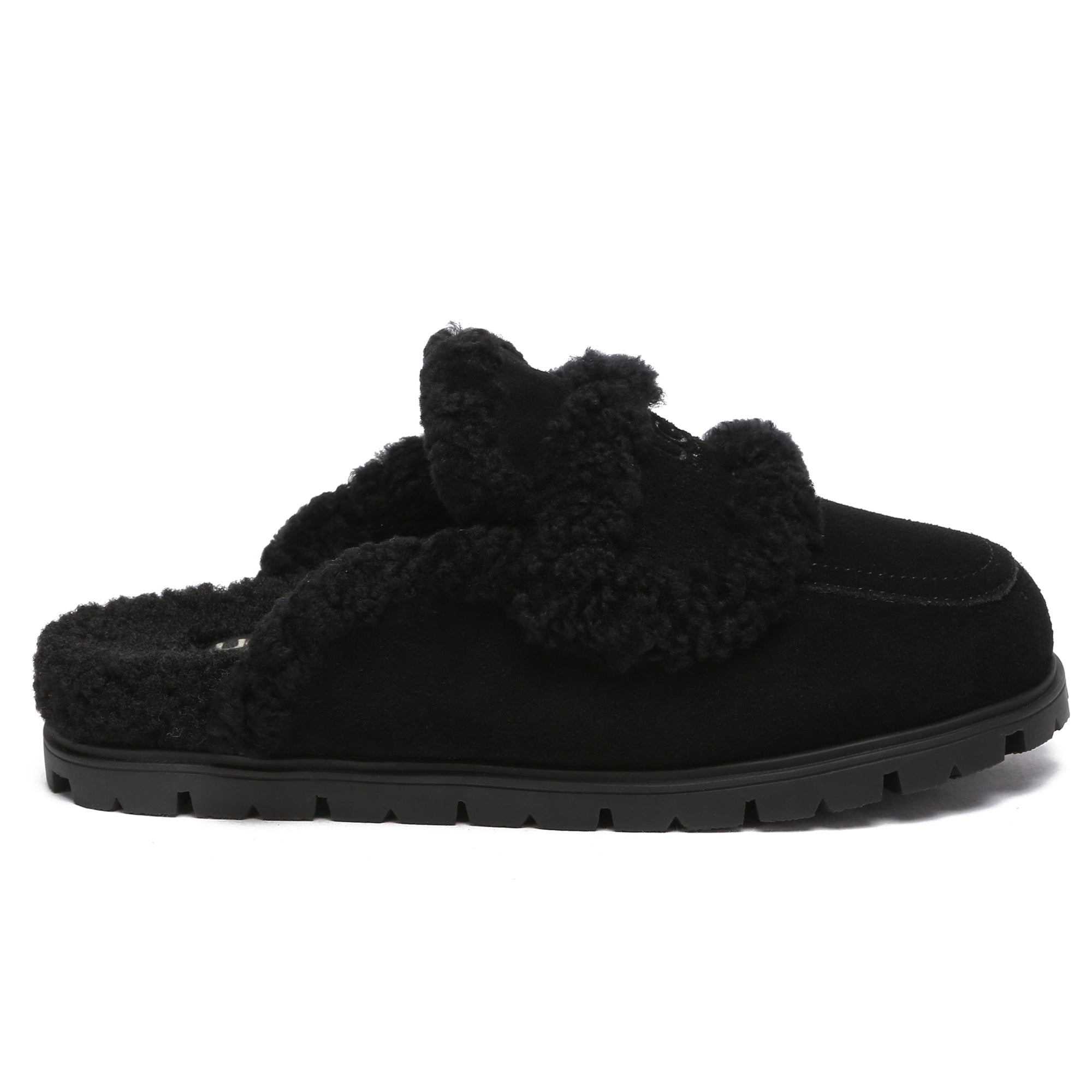 EverUgg Rome Shearling premium UGG slippers, stylish sandals with soft shearling lining and comfortable open-toe design.