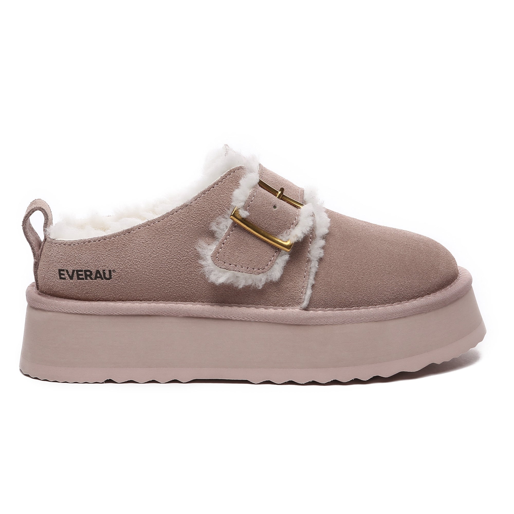 Tass Buckle UGG Platform Slippers