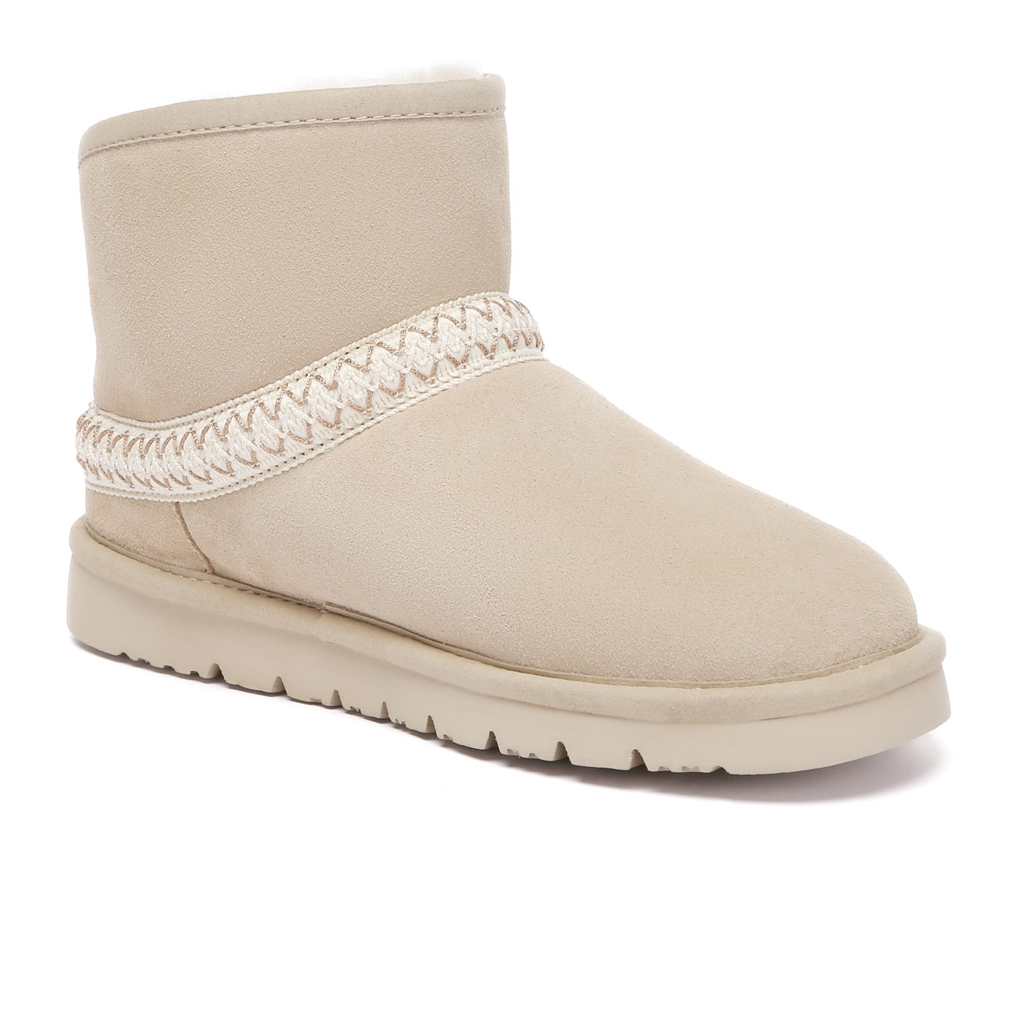 Knitted Ankle Fold UGG Boots