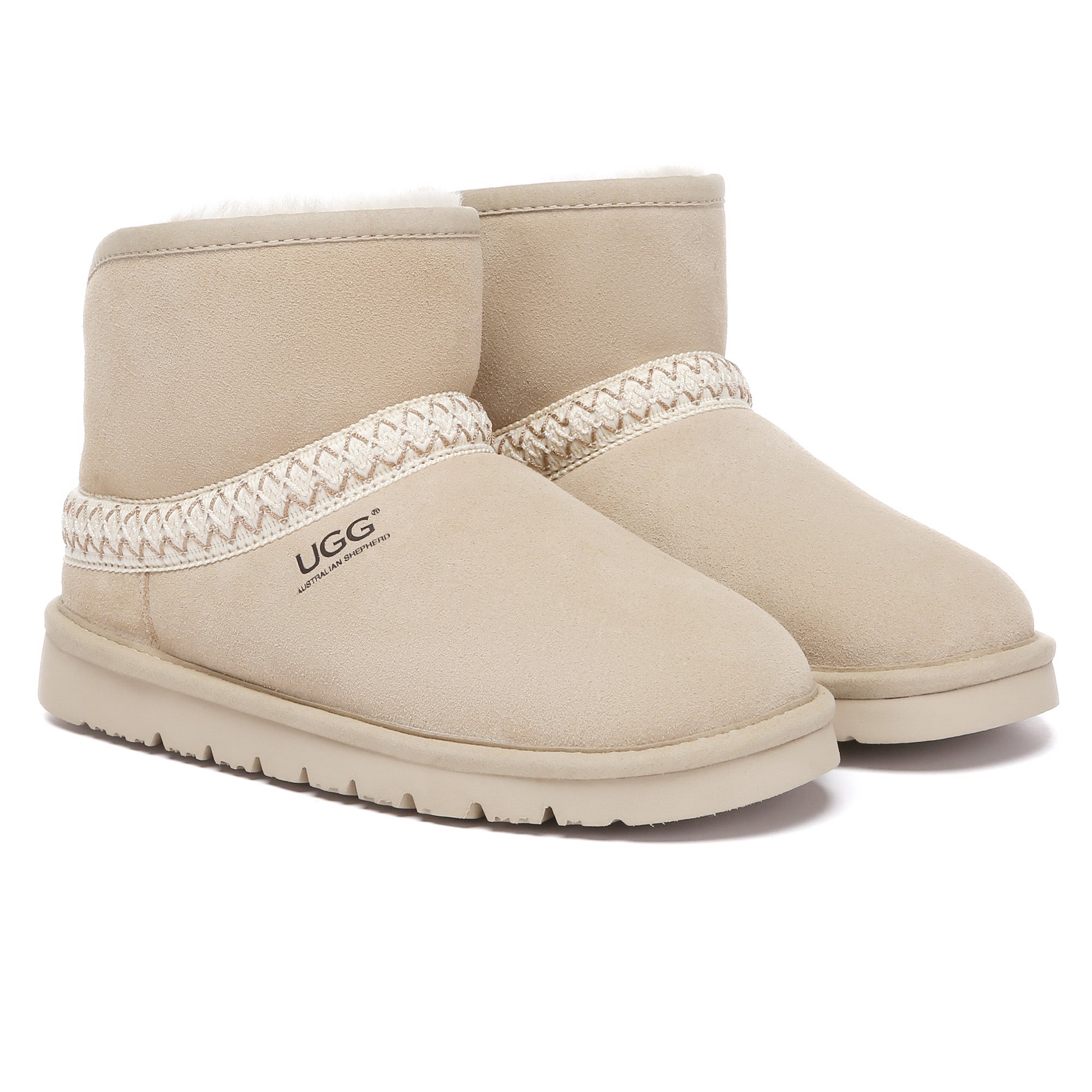 Knitted Ankle Fold UGG Boots