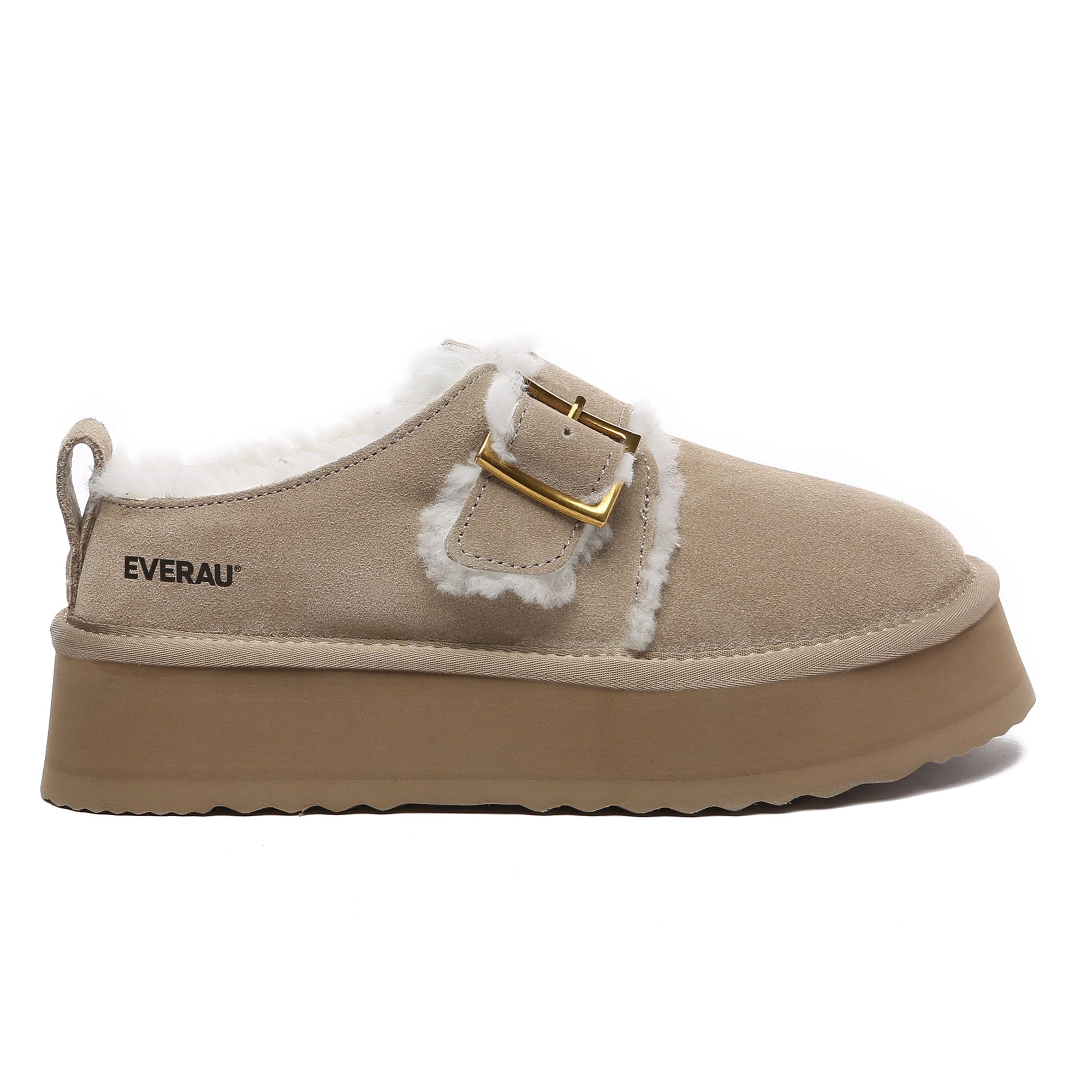Tass Buckle UGG Platform Slippers