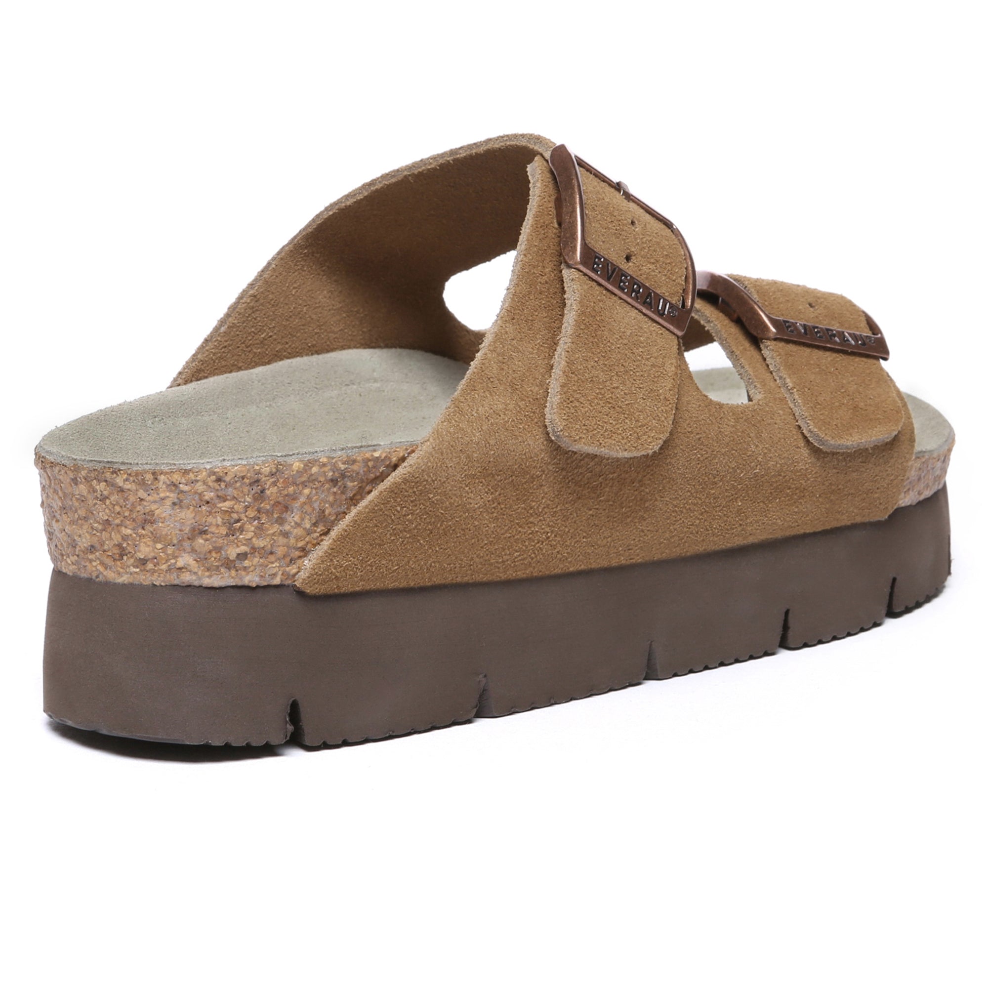 EverUgg Sandalford Birkie Platform Slides for women, stylish summer shoes with chunky soles and adjustable straps.