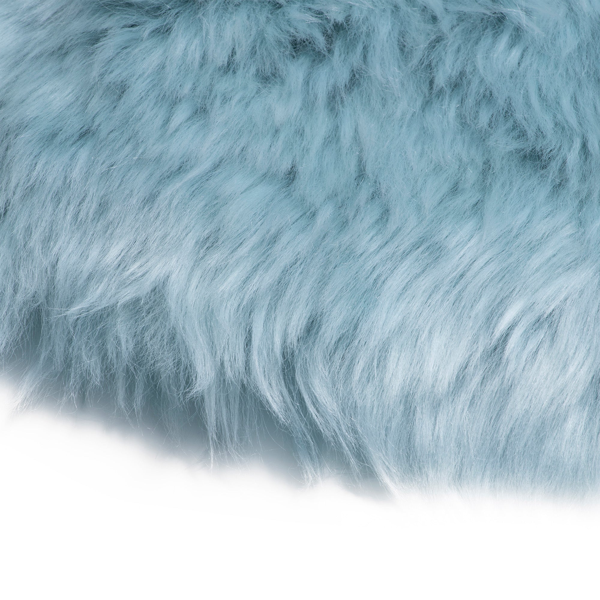 EverUgg single color long wool rug showing a soft beige wool rug with a smooth, plush texture ideal for living room decor.