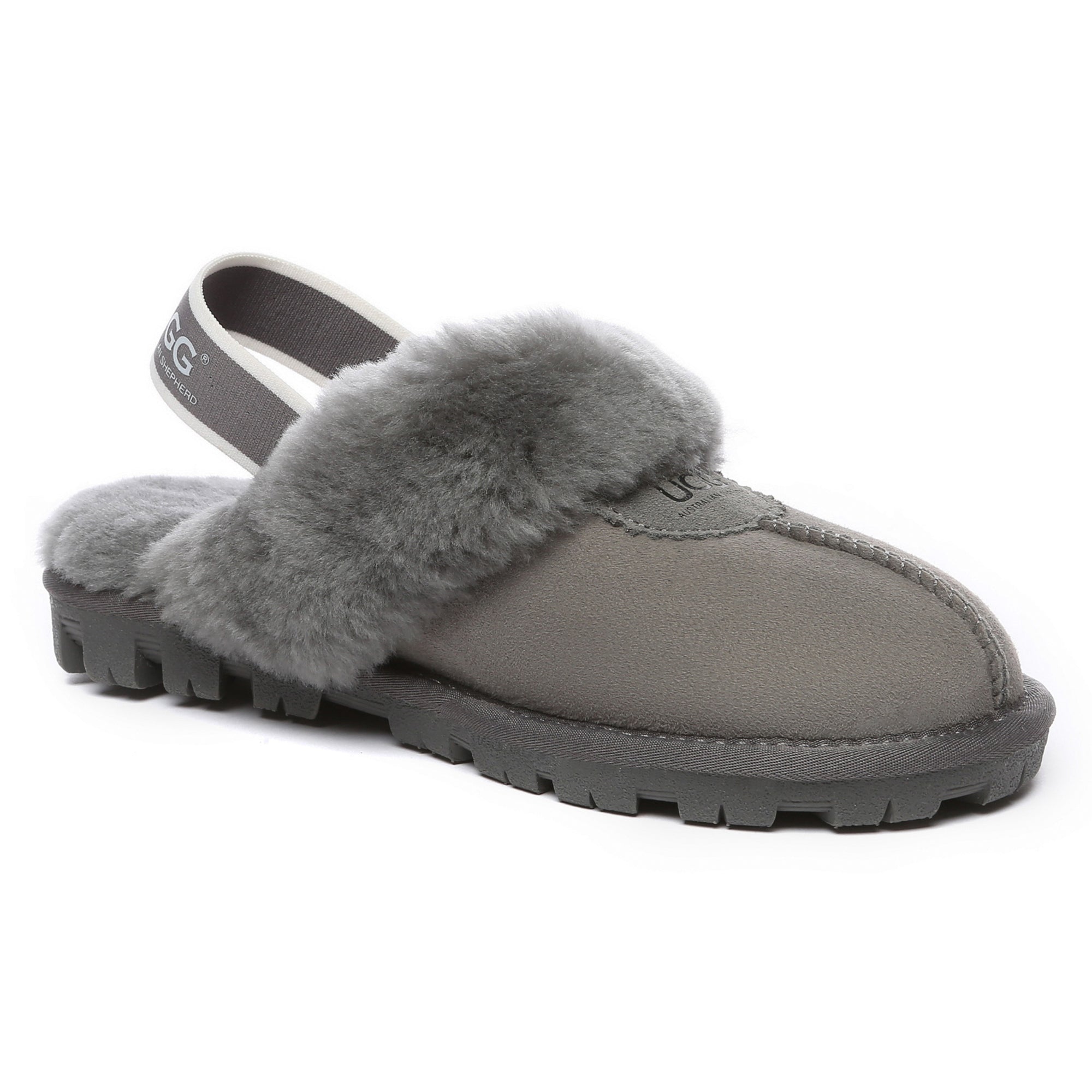EverUgg slingback slippers with premium anti-slip soles, showcasing soft fabric and comfortable design for indoor wear.