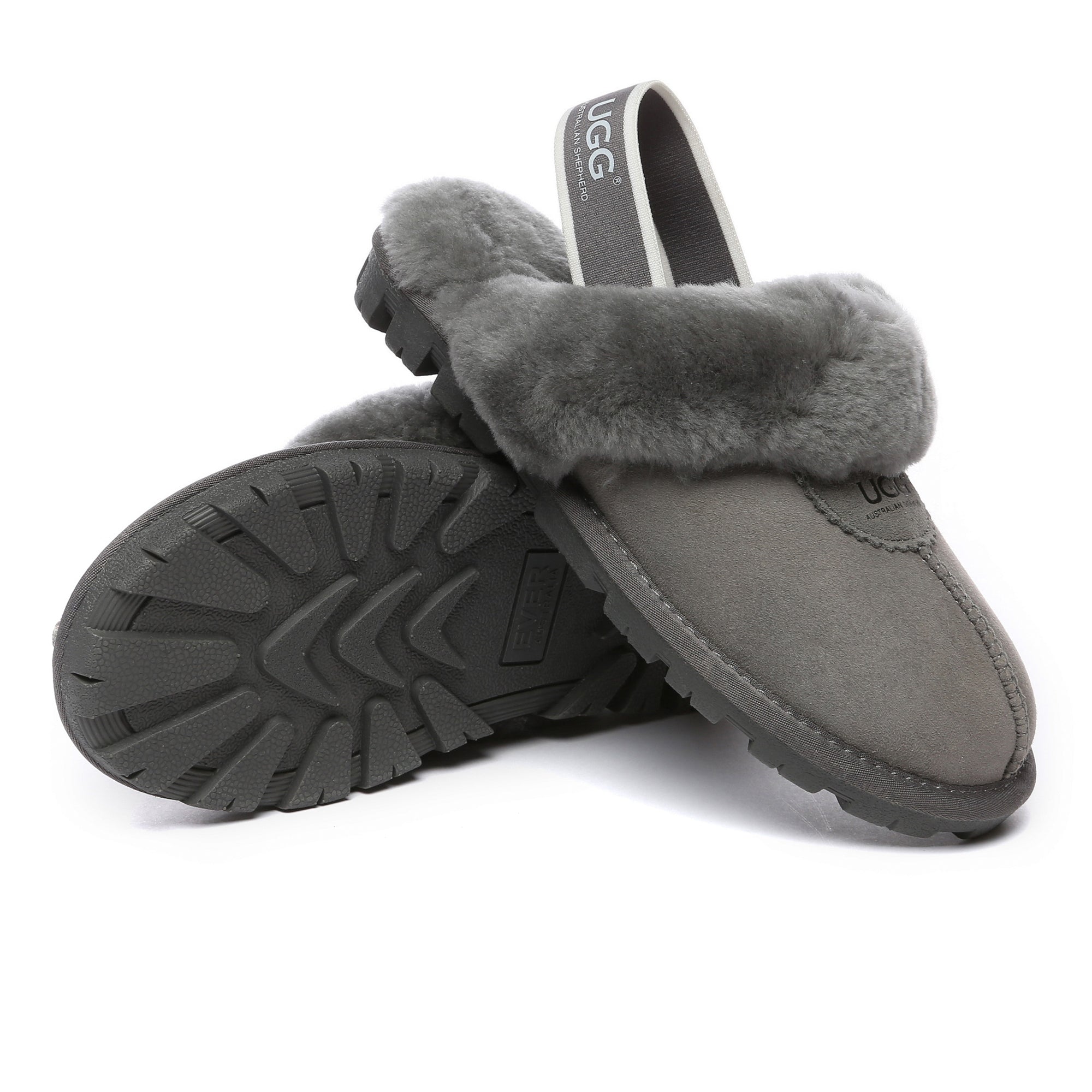 EverUgg slingback slippers with premium anti-slip soles, soft interior, and stylish design for comfortable indoor wear