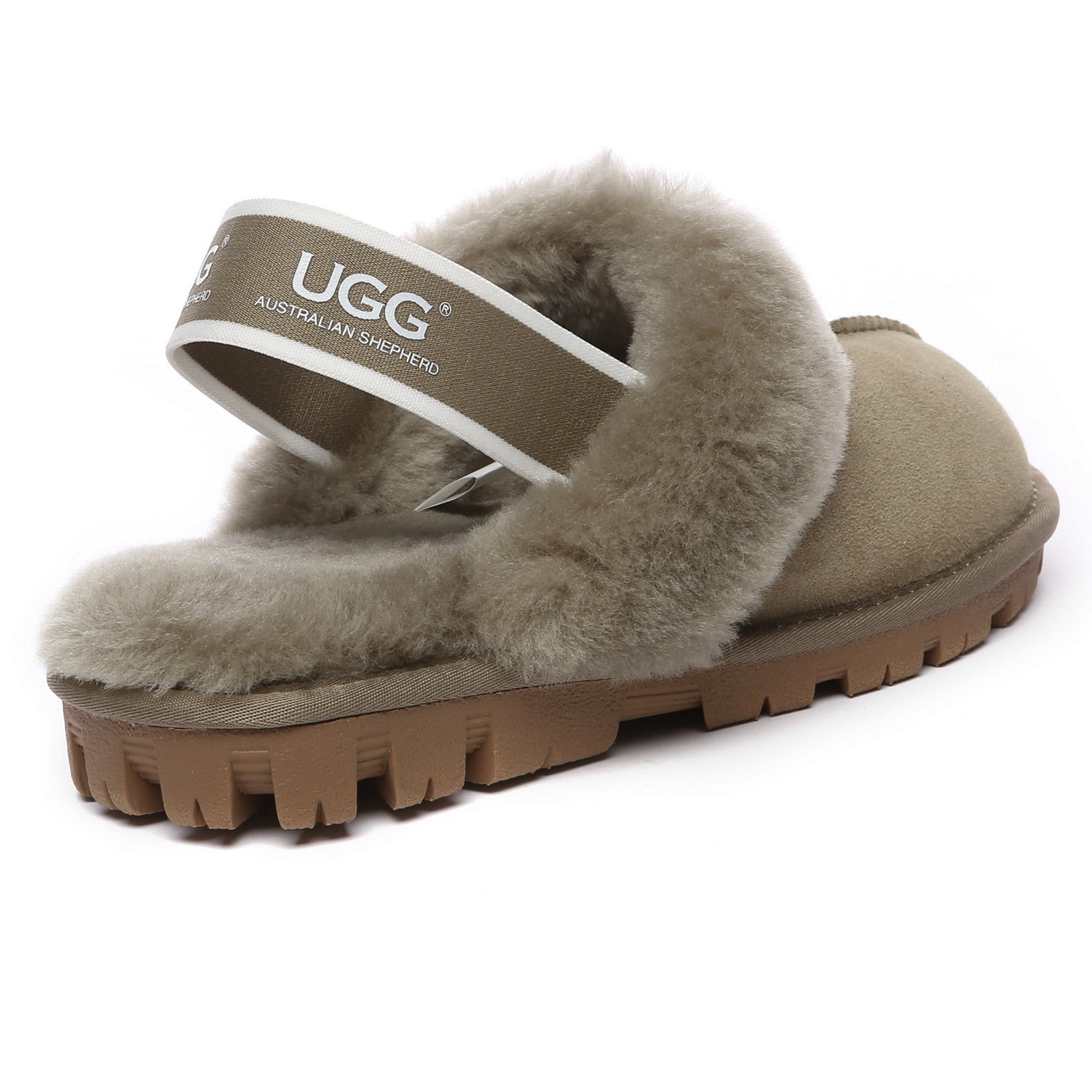 EverUgg slingback slippers with premium anti-slip soles, showcasing soft, comfortable design and stylish slip-on style.