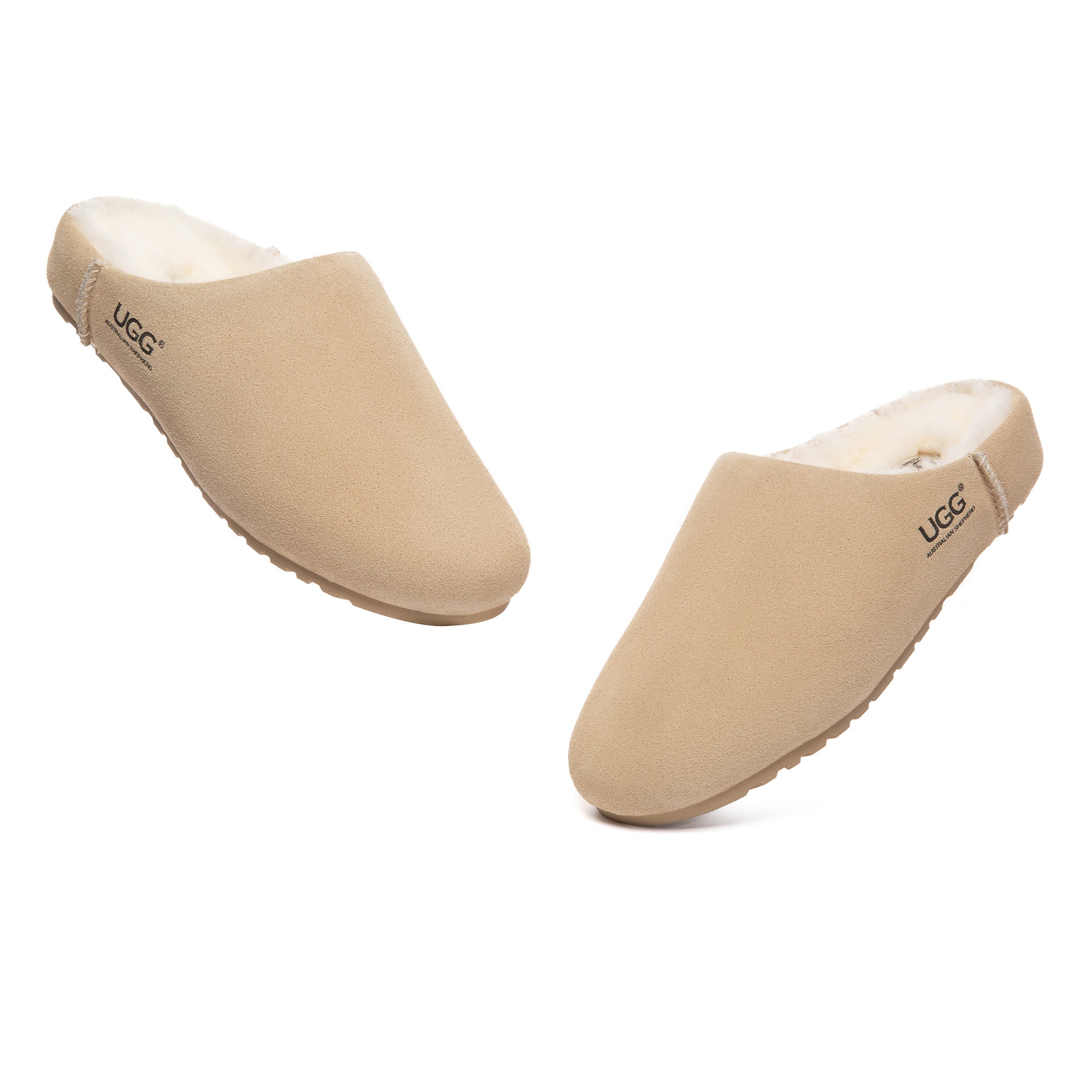 EverUgg slip-on mule slippers with soft lining and casual design, perfect for indoor comfort and easy wear.