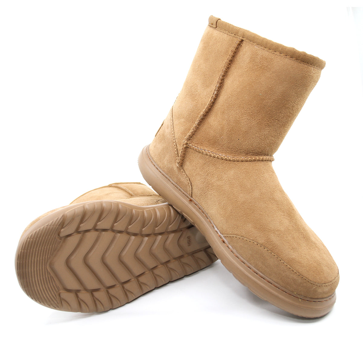 Snuggyz Explorer Short Classic UGG Boots for women, Australian-made sheepskin shoes with cozy design and durable outsole.