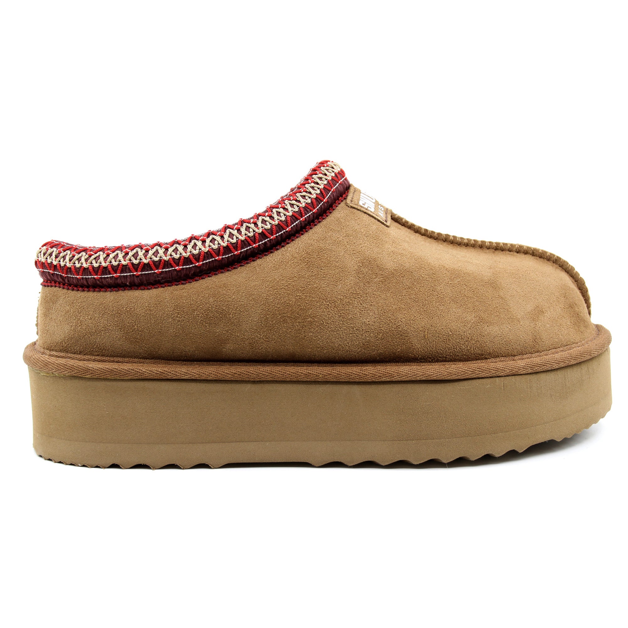 Snuggyz Kenzie Platform UGG slippers for women featuring plush interior and stylish platform sole, Australian-made UGG slip-on shoes.