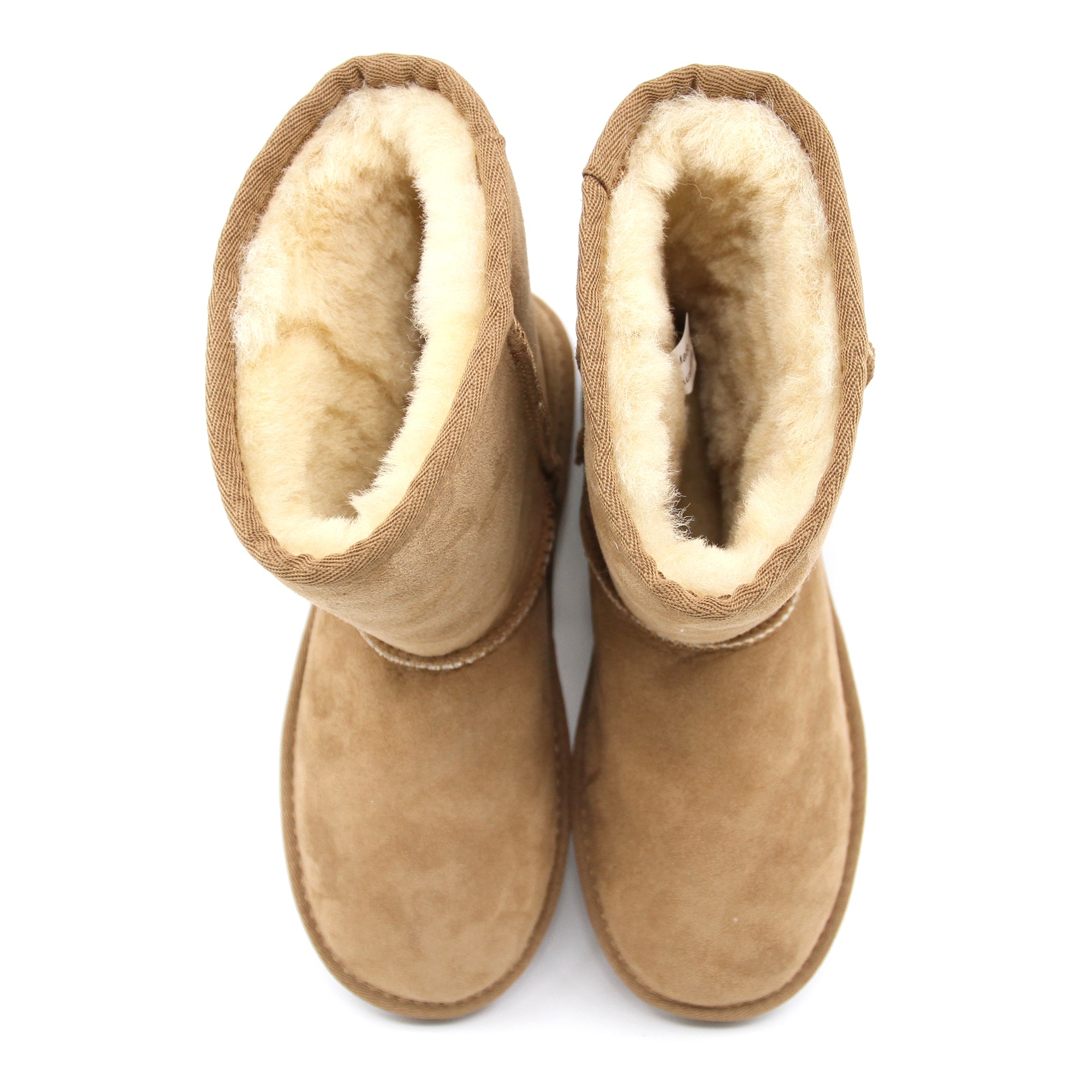 Snuggyz Premium Short Classic UGG Boots for women, Australian-made, featuring soft suede exterior and cozy shearling lining.