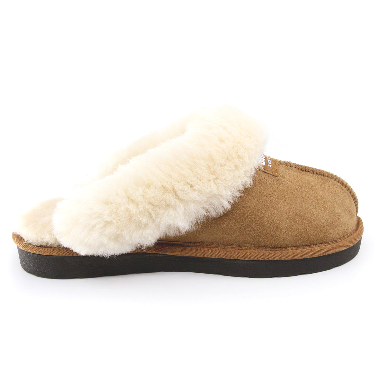 Snuggyz SNUGGYZ premium UGG classic slippers in chestnut, made in Australia, featuring soft sheepskin lining and cozy slip-on design.