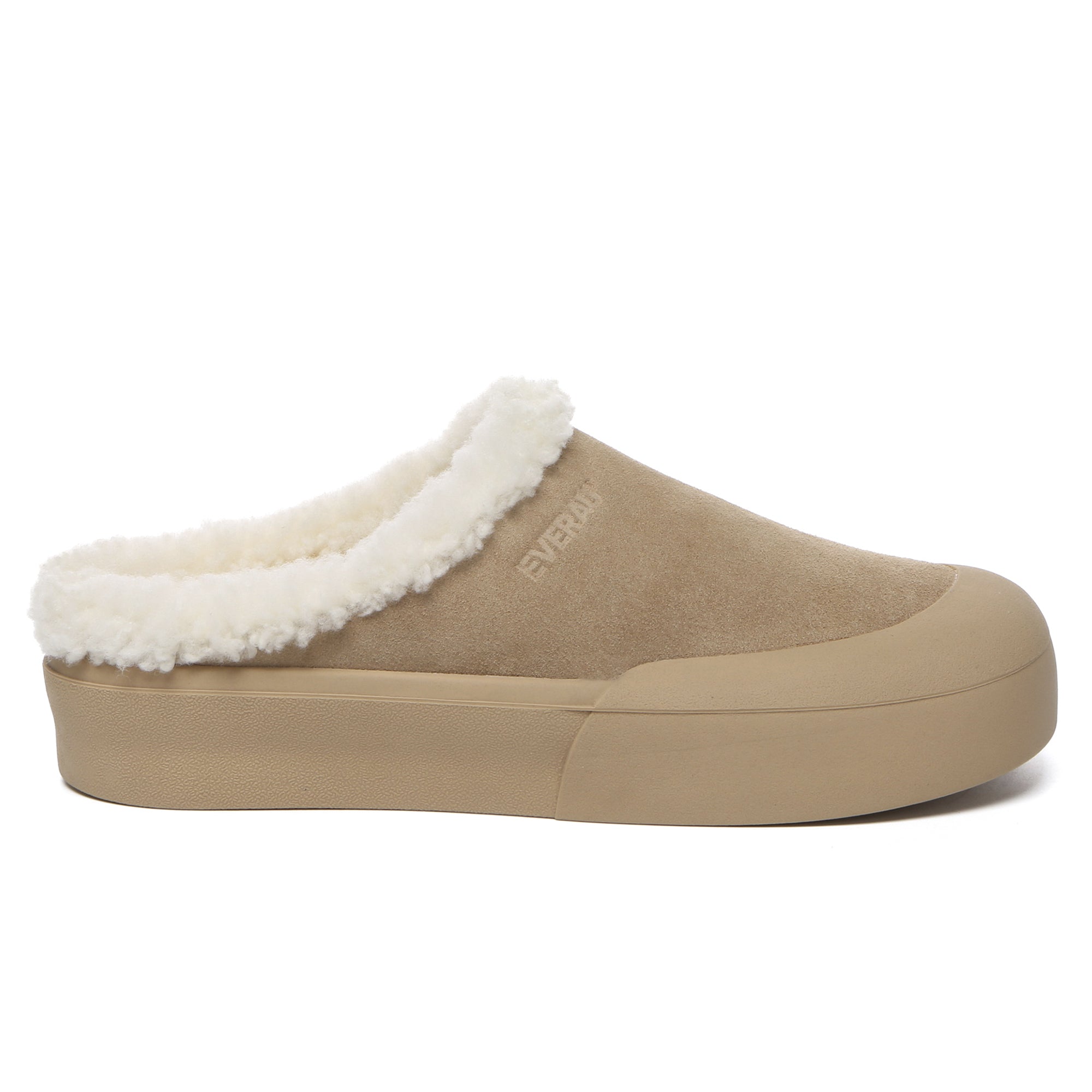EverUgg Staney Wool Comfort Sole women's slippers with plush wool lining and slip-on design for cozy indoor wear.
