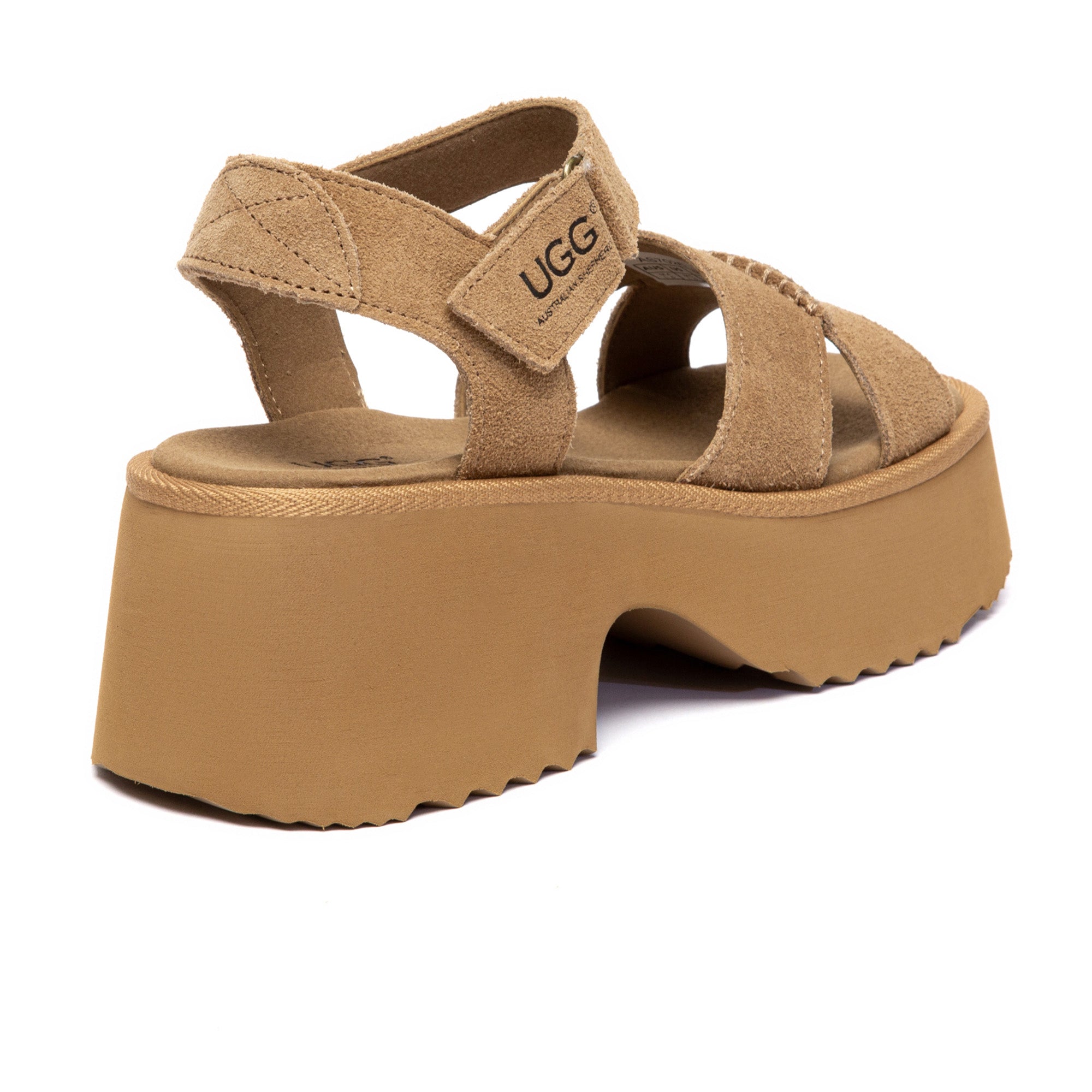EverUgg strap slingback chunky platform sandals with open toes and thick heel, designed as stylish slip-on slippers.