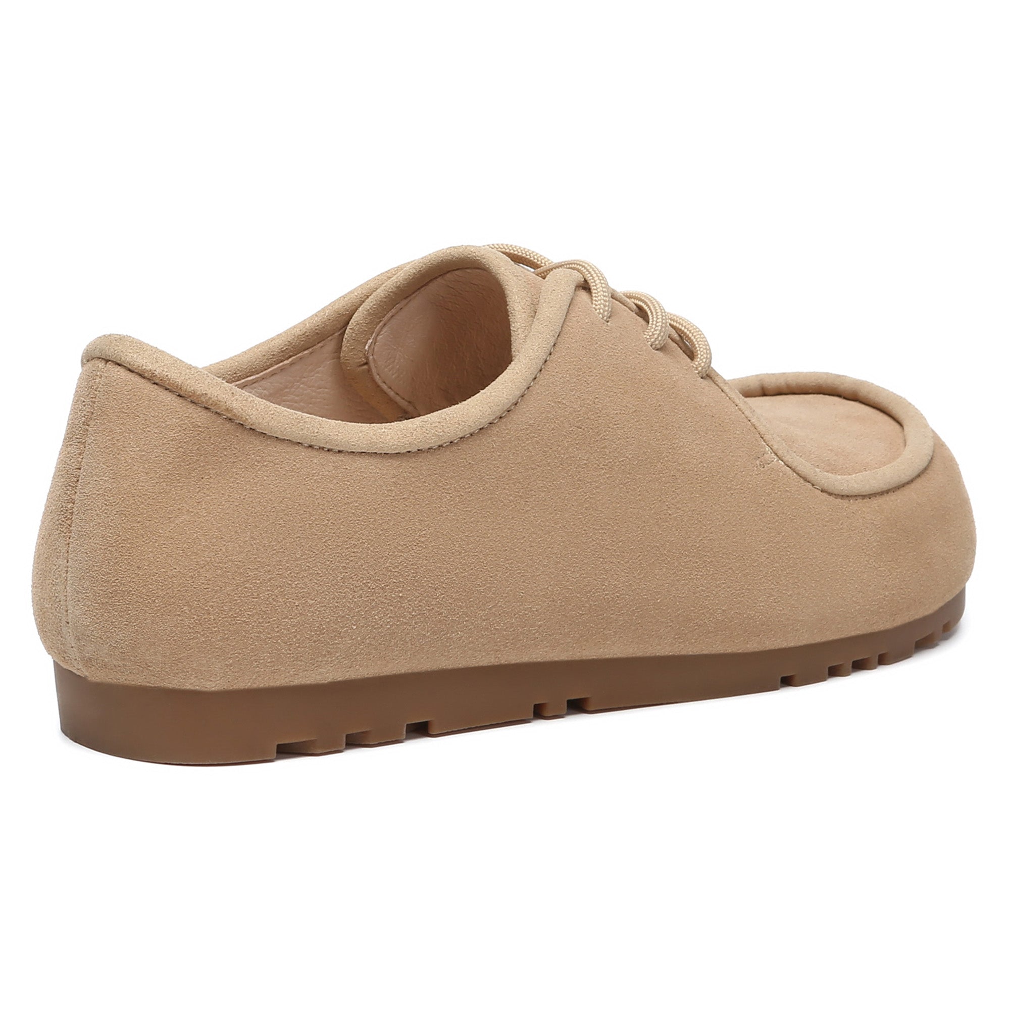 EverUgg suede leather casual lace-up shoes for men, featuring a stylish design and comfortable fit.