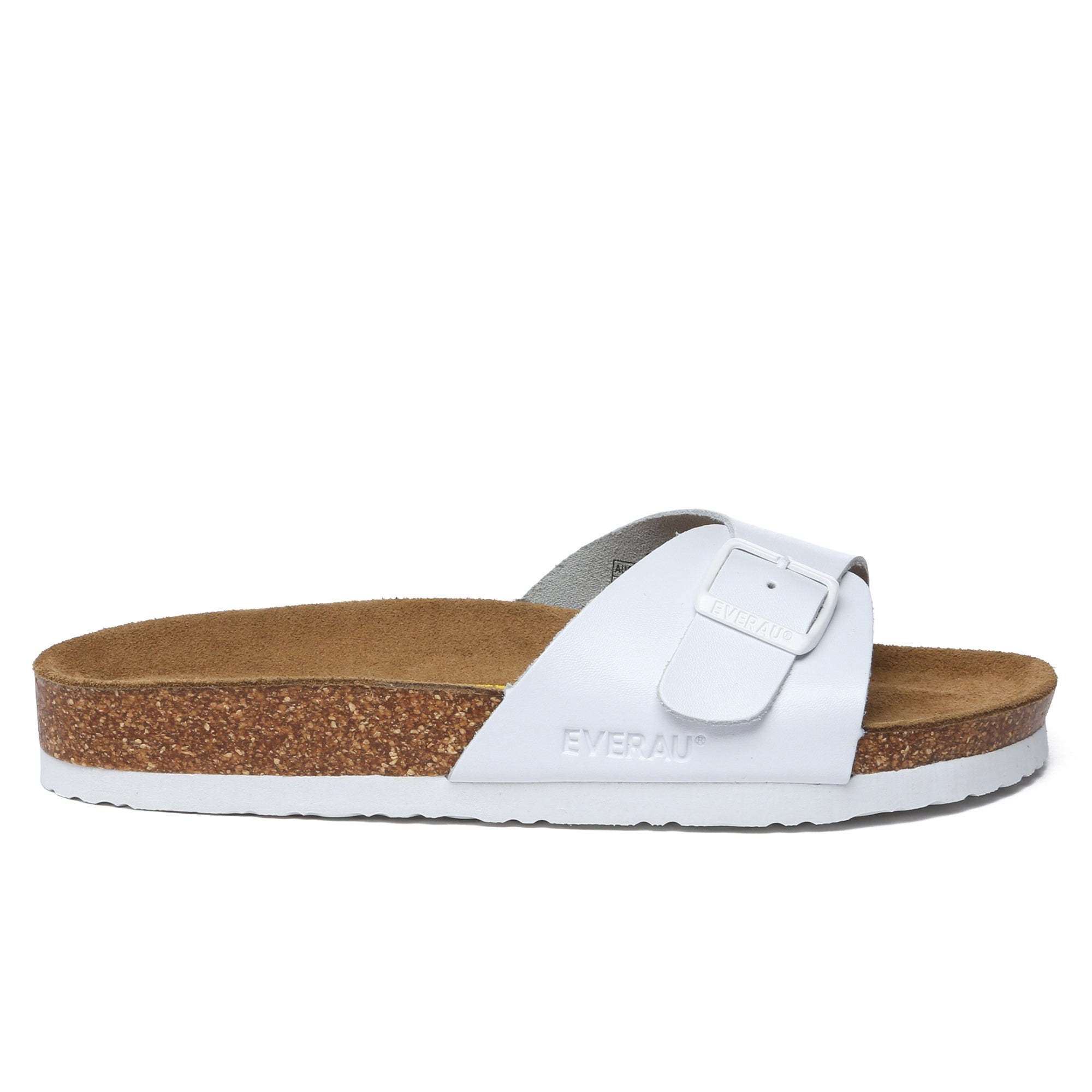 EverUgg summer leather slides for women, stylish and comfortable footwear with open toe design, perfect for warm weather.
