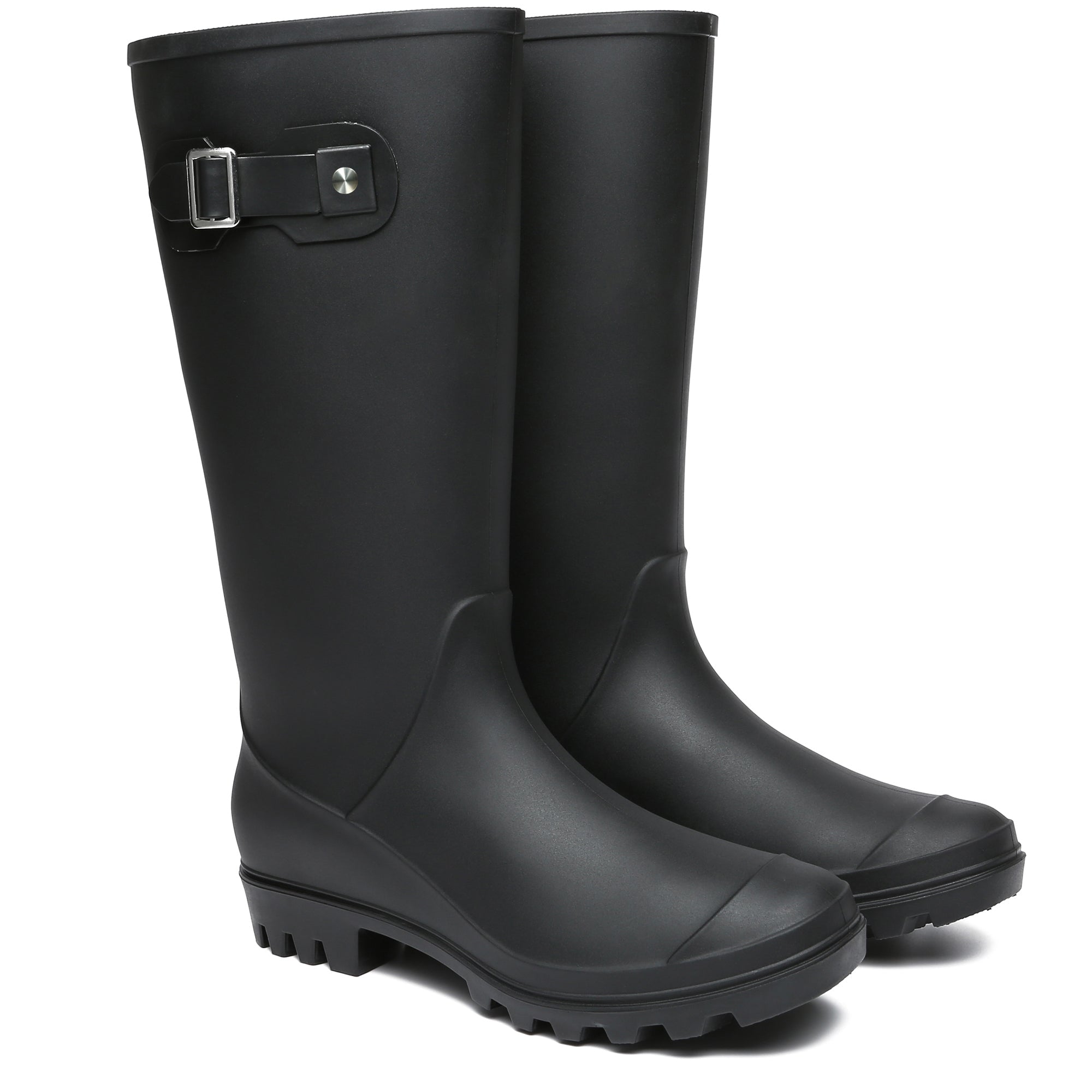Snuggyz rain boots with tall sheepskin insoles, stylish women's fashion boots suitable for wet weather.