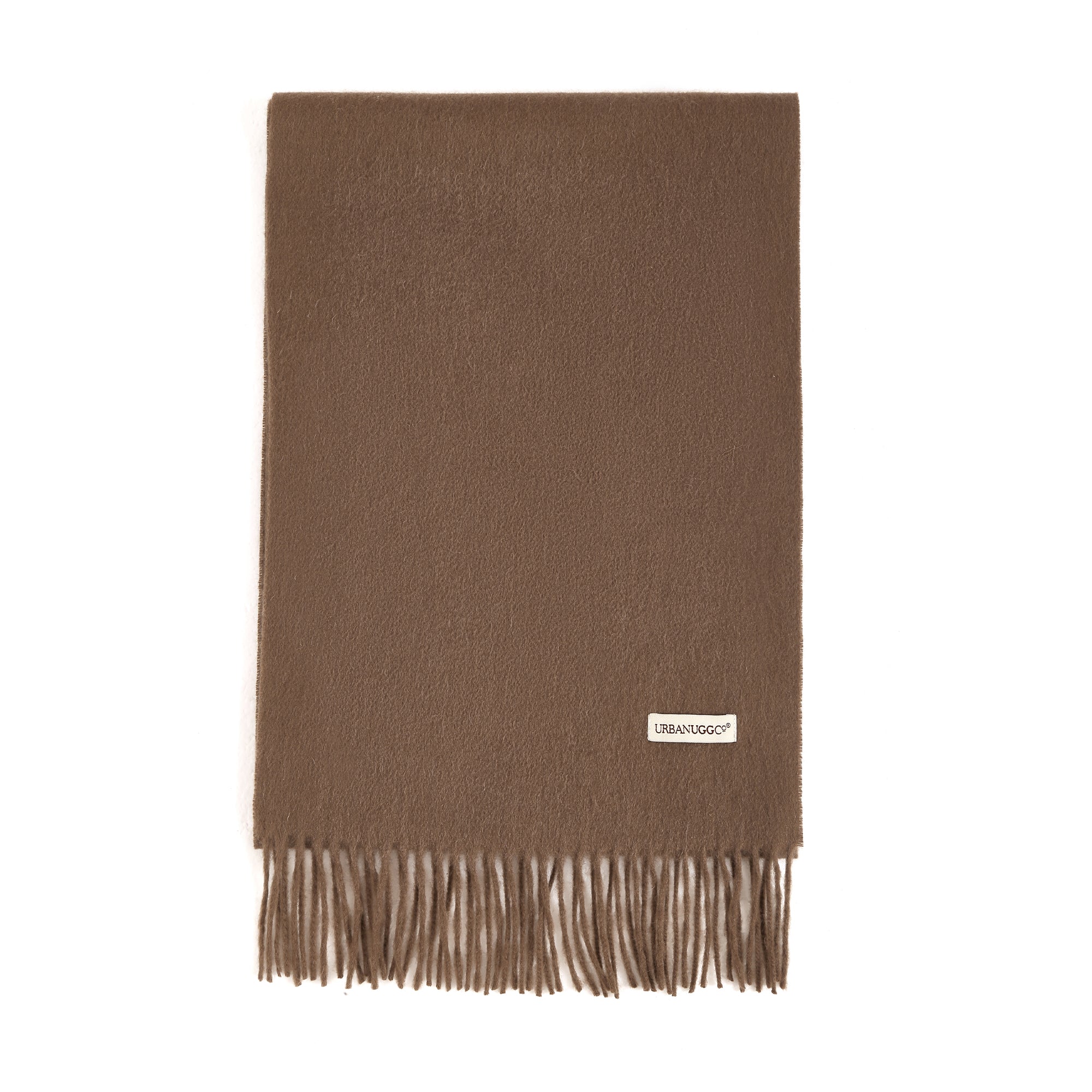 EverUgg Tassel Wool Scarf featuring soft pure wool fabric and decorative tassels, stylish accessories for cold weather.