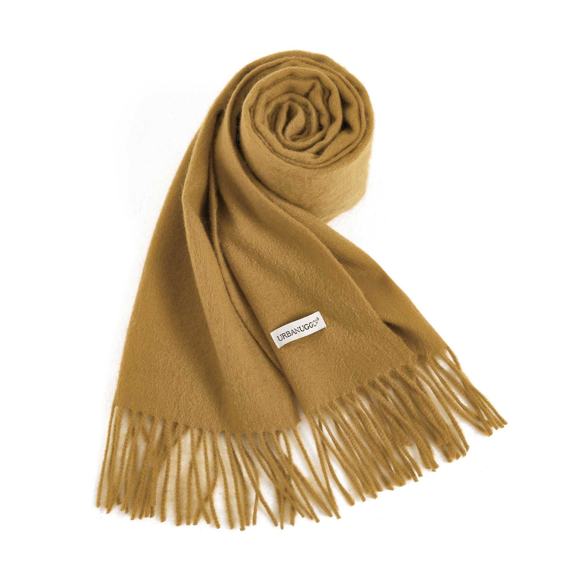 EverUgg tassel wool scarf featuring a soft, cozy design with decorative tassels, perfect for stylish winter accessories.