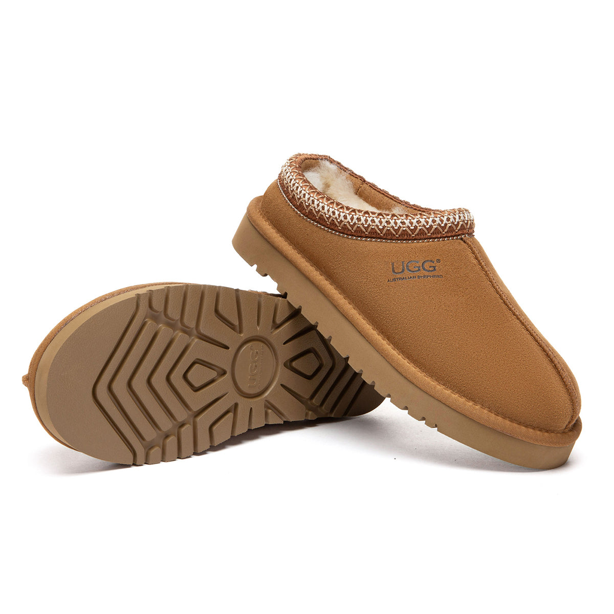 EverUgg Tazman Classic Color Mid Platform UGG slippers with cozy design and stylish mid-heel platform, shown in chestbro06.jpg