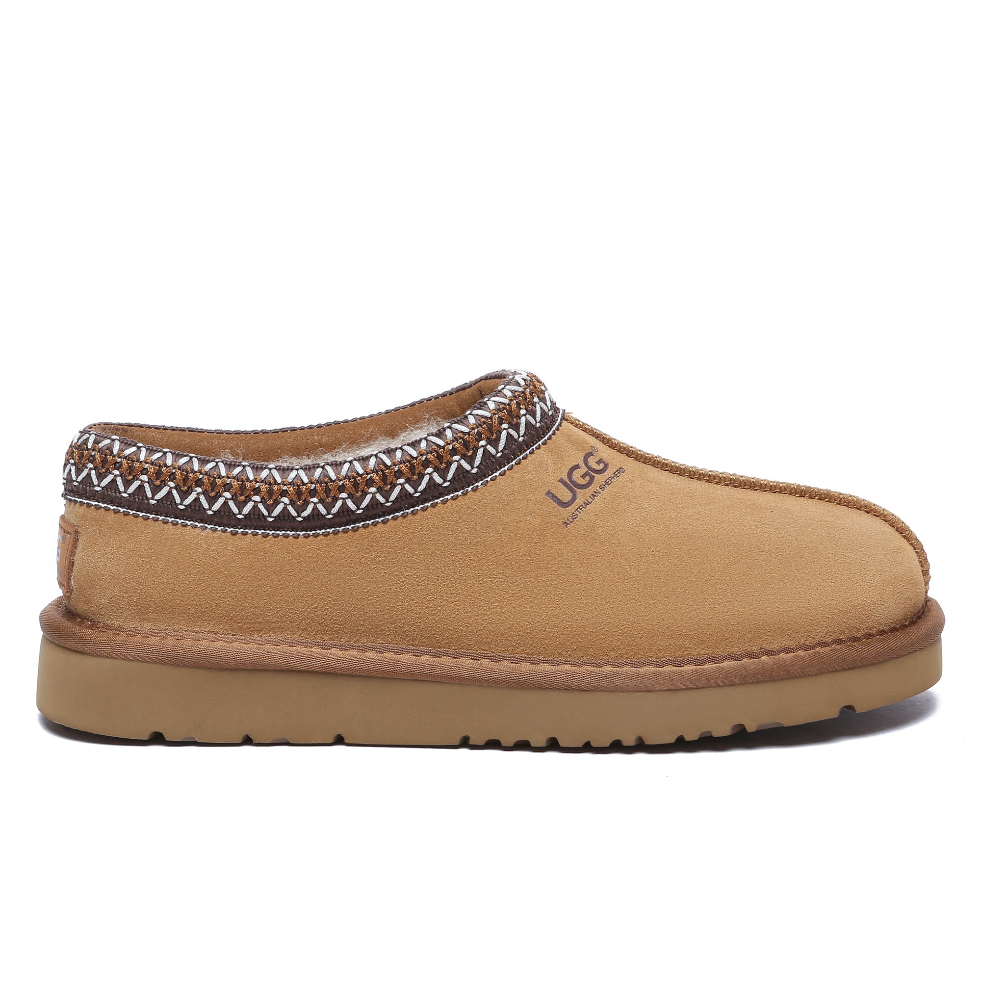 EverUgg Tazzy Stitch UGG slippers with cozy knit design and plush lining, perfect for comfortable indoor wear.