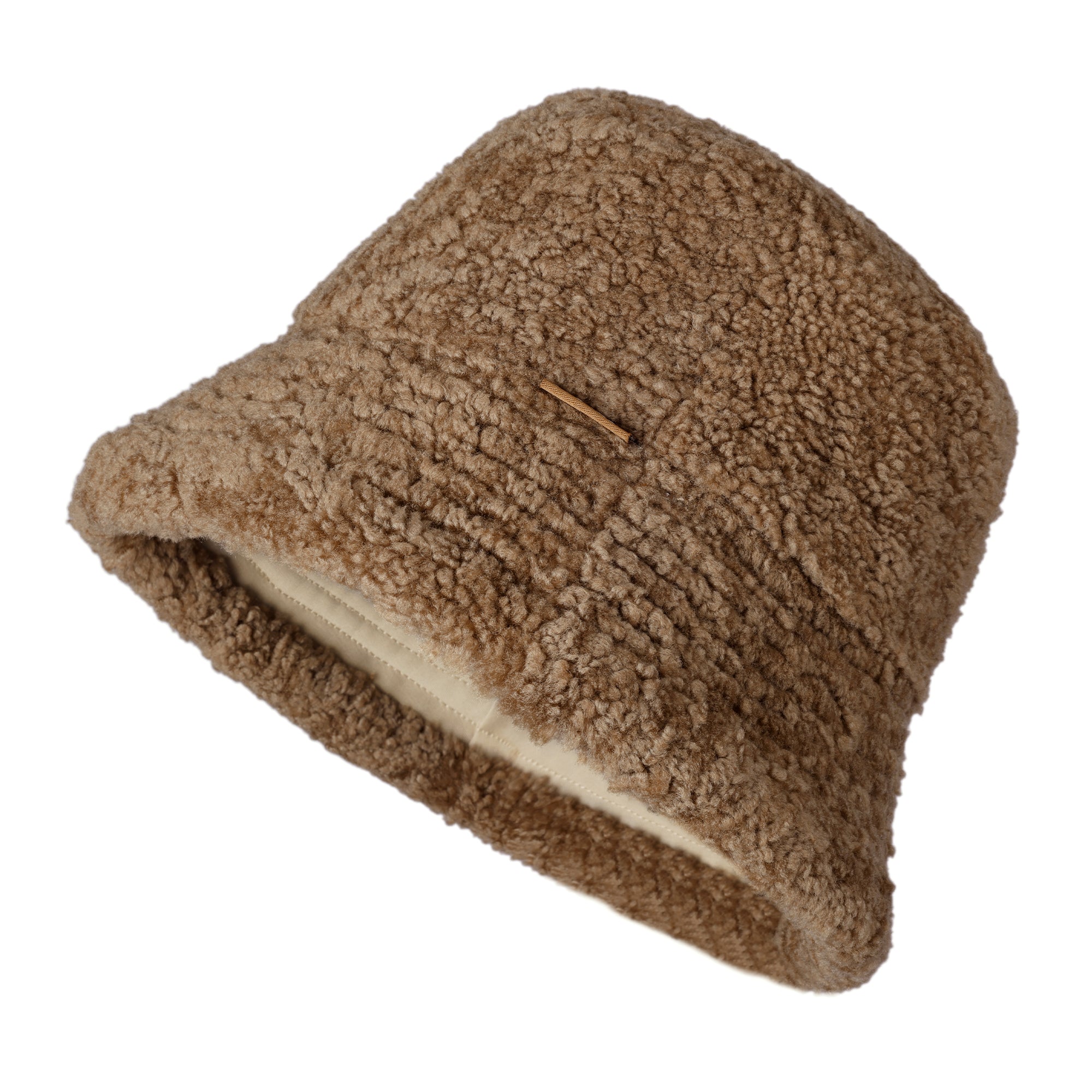 EverUgg Teddy Cloude bucket hat in soft plush fabric, stylish accessory with a cozy, fluffy appearance perfect for casual wear