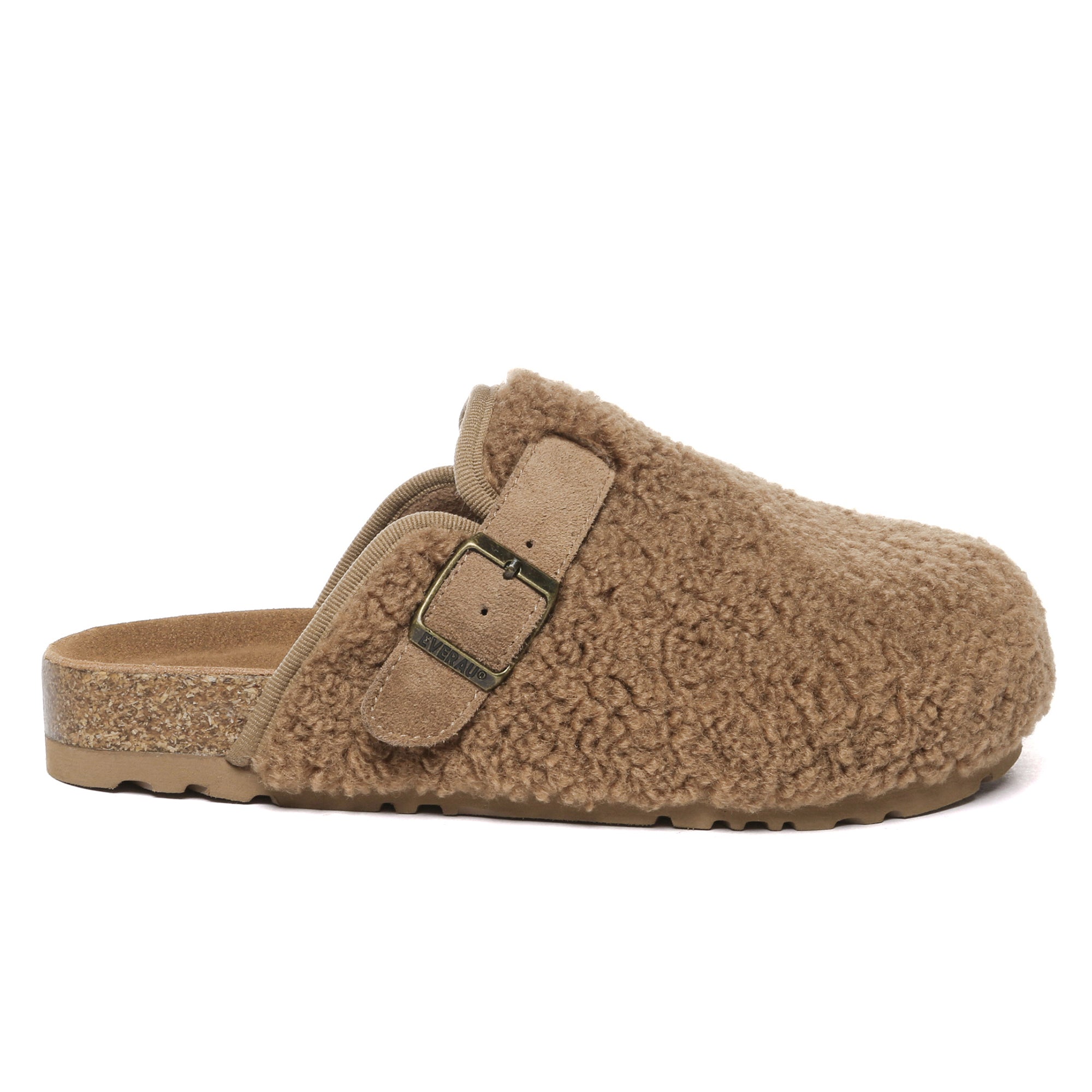 EverUgg Teddycozy Buckle Slippers Greta, cozy women's slippers with buckle detail and plush interior, ideal for comfort.