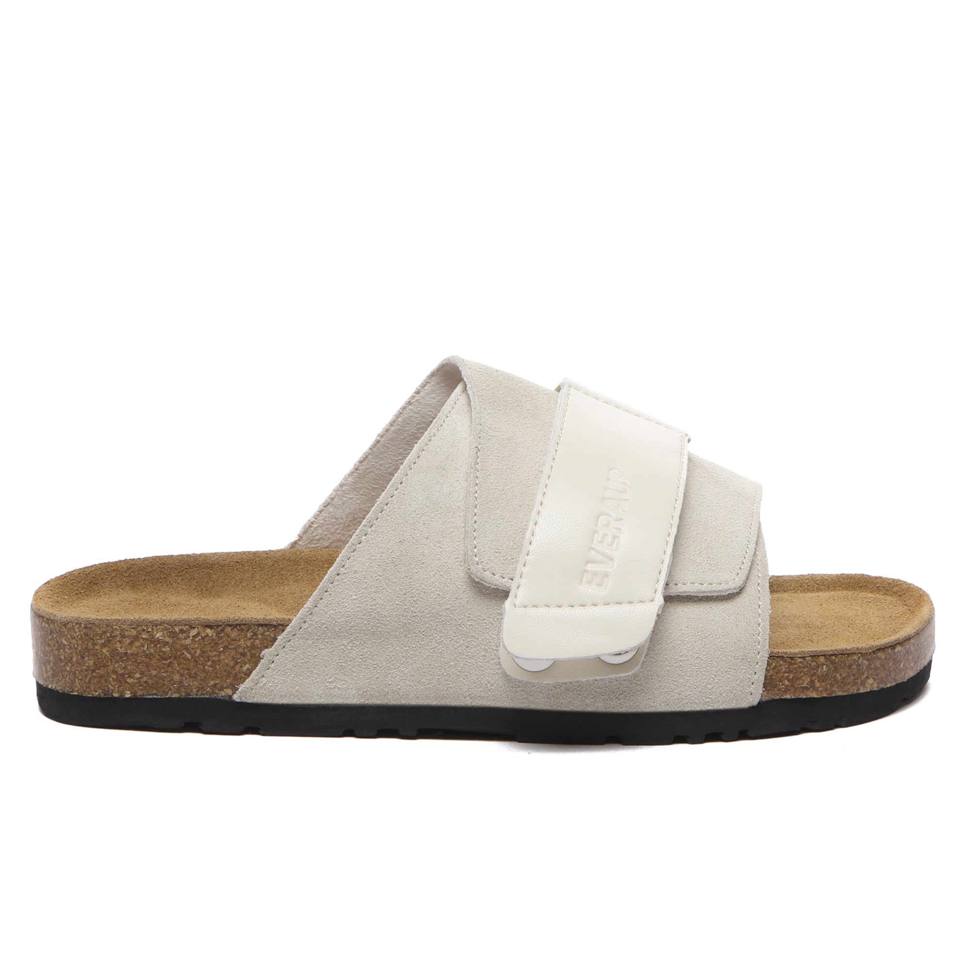 EverUgg Terra adjustable strap slip-on summer sandals with open toe design and cushioned footbed on a neutral background