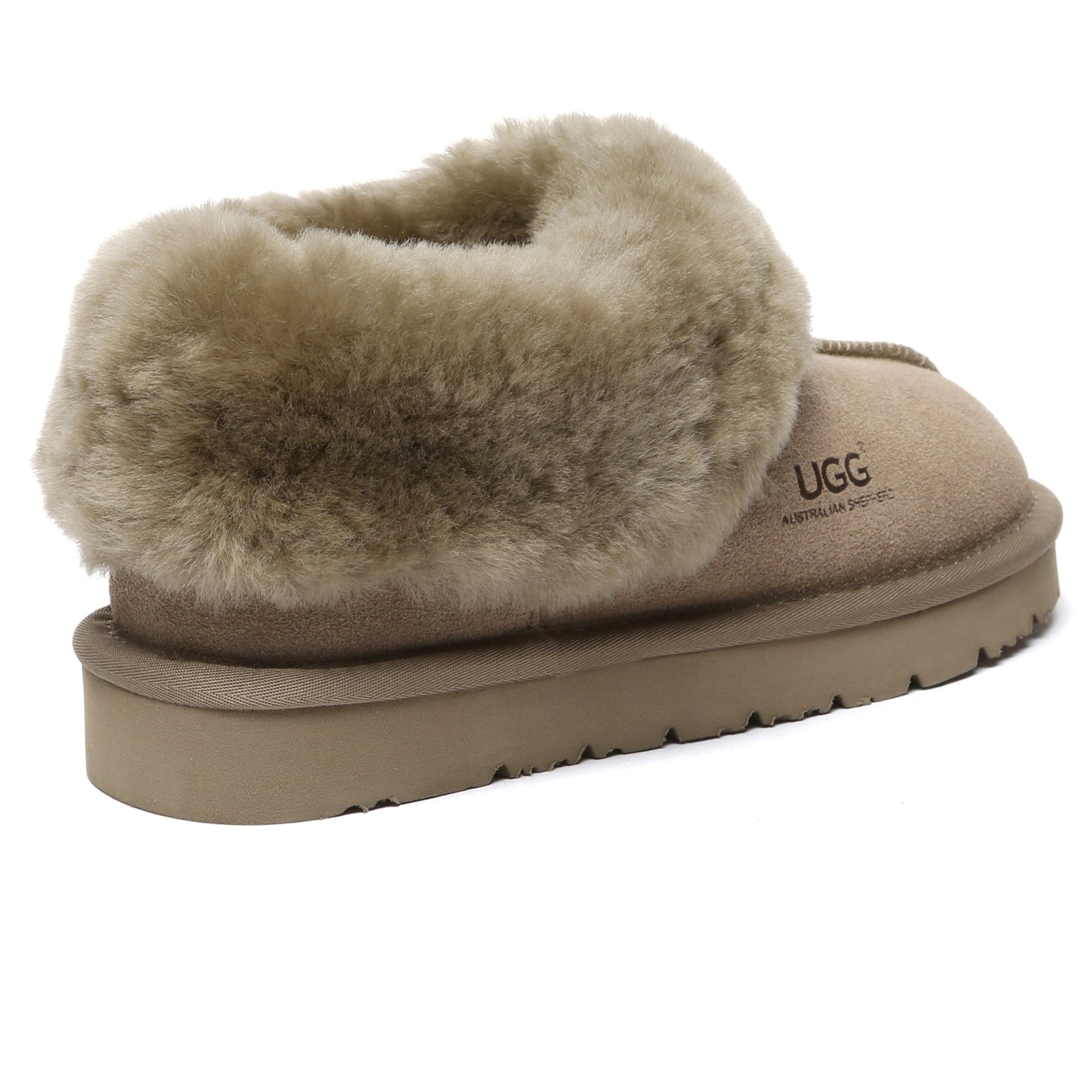 EverUgg UGG ankle slippers in a special color, showcasing soft fabric and cozy design perfect for indoor comfort.