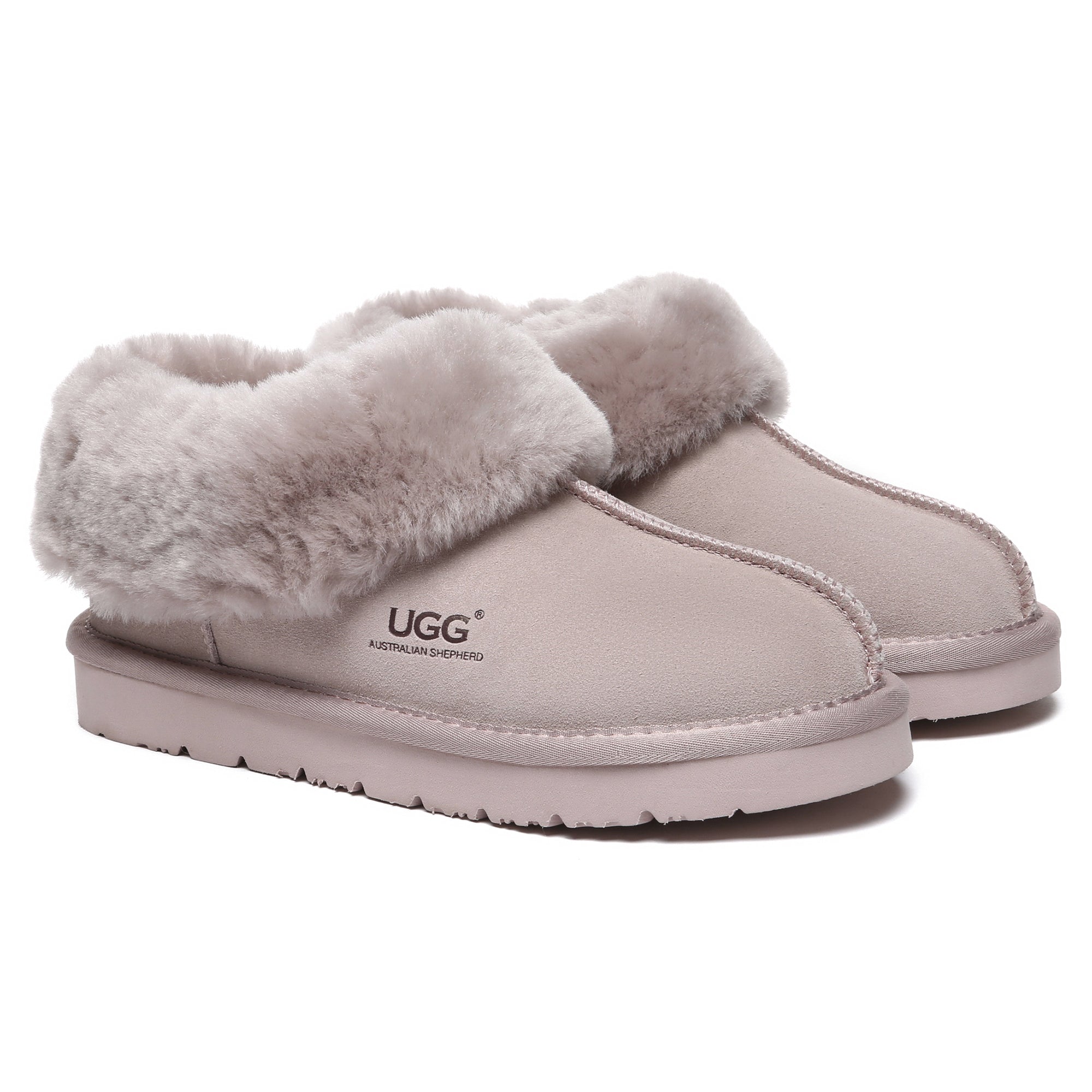 EverUgg UGG ankle slippers in a special color featuring soft plush material and cozy design for comfortable indoor wear.