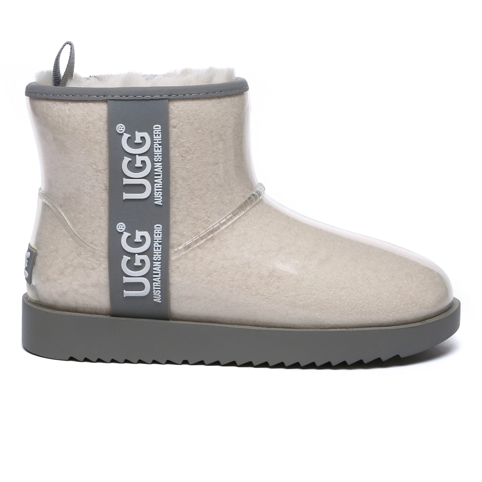EverUgg coated mini classic rain boots with gumboot design, featuring waterproof coating and stylish ankle height.