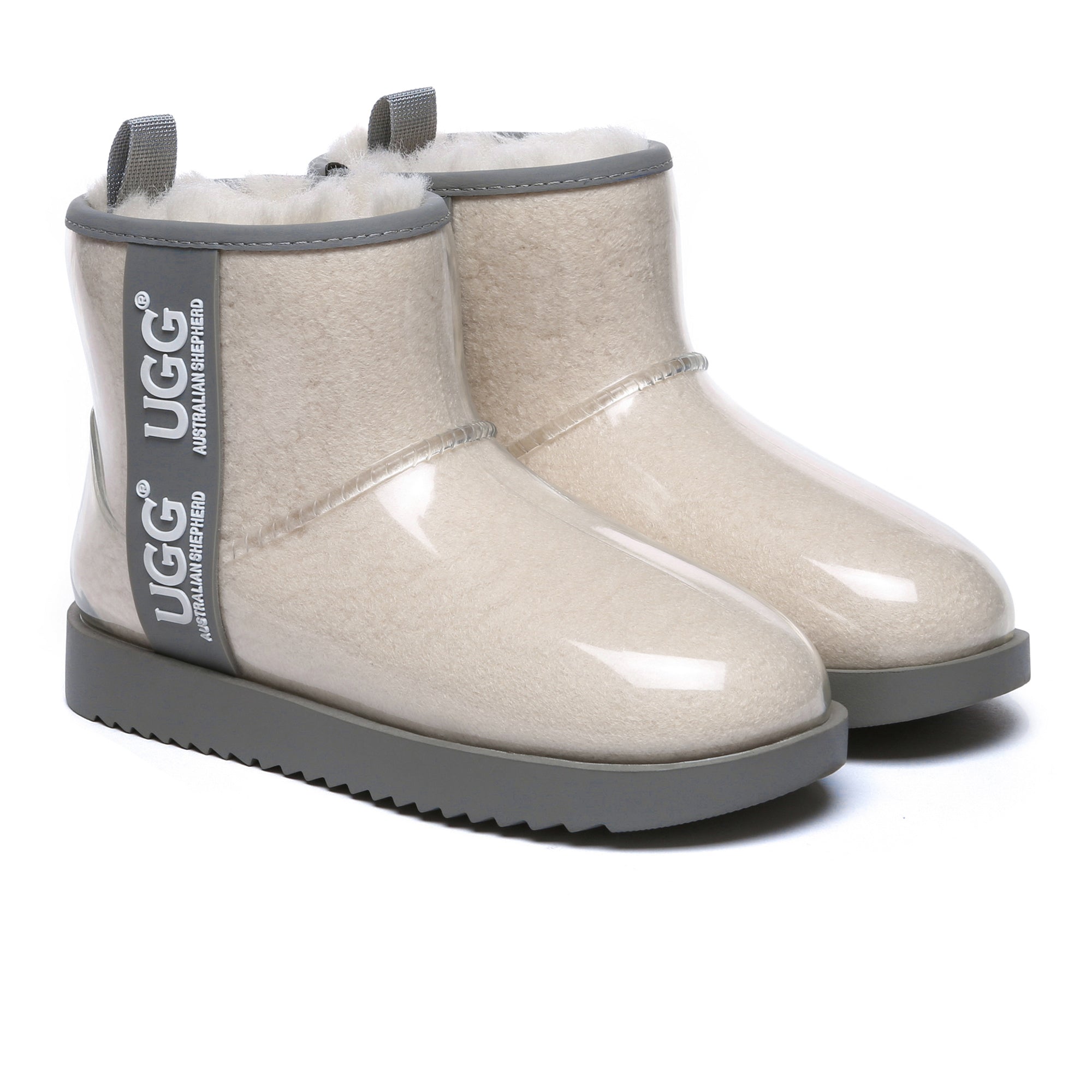 EverUgg coated mini classic rain boots, gumboots with a sleek rain-resistant design and stylish finish, suitable for wet weather.