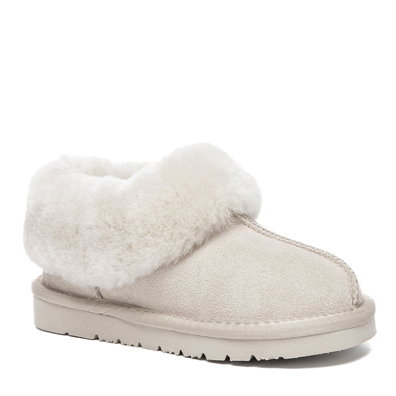 Kids' UGG ankle slippers by EverUgg, soft and cozy shoes for children with plush lining and slip-on design.