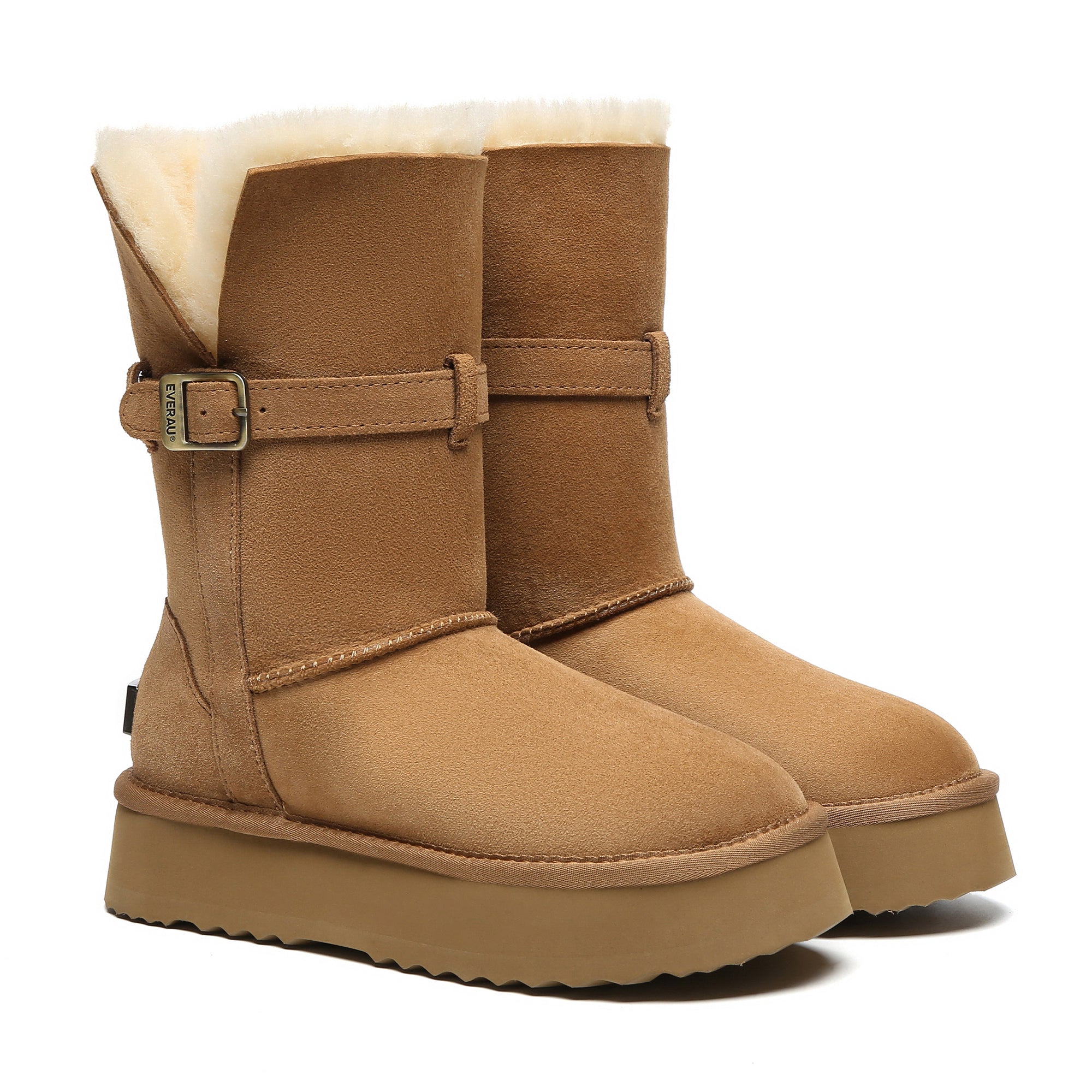 EverUgg UGG platform foldable short boots Valerie for women, featuring a stylish design and comfortable fit.