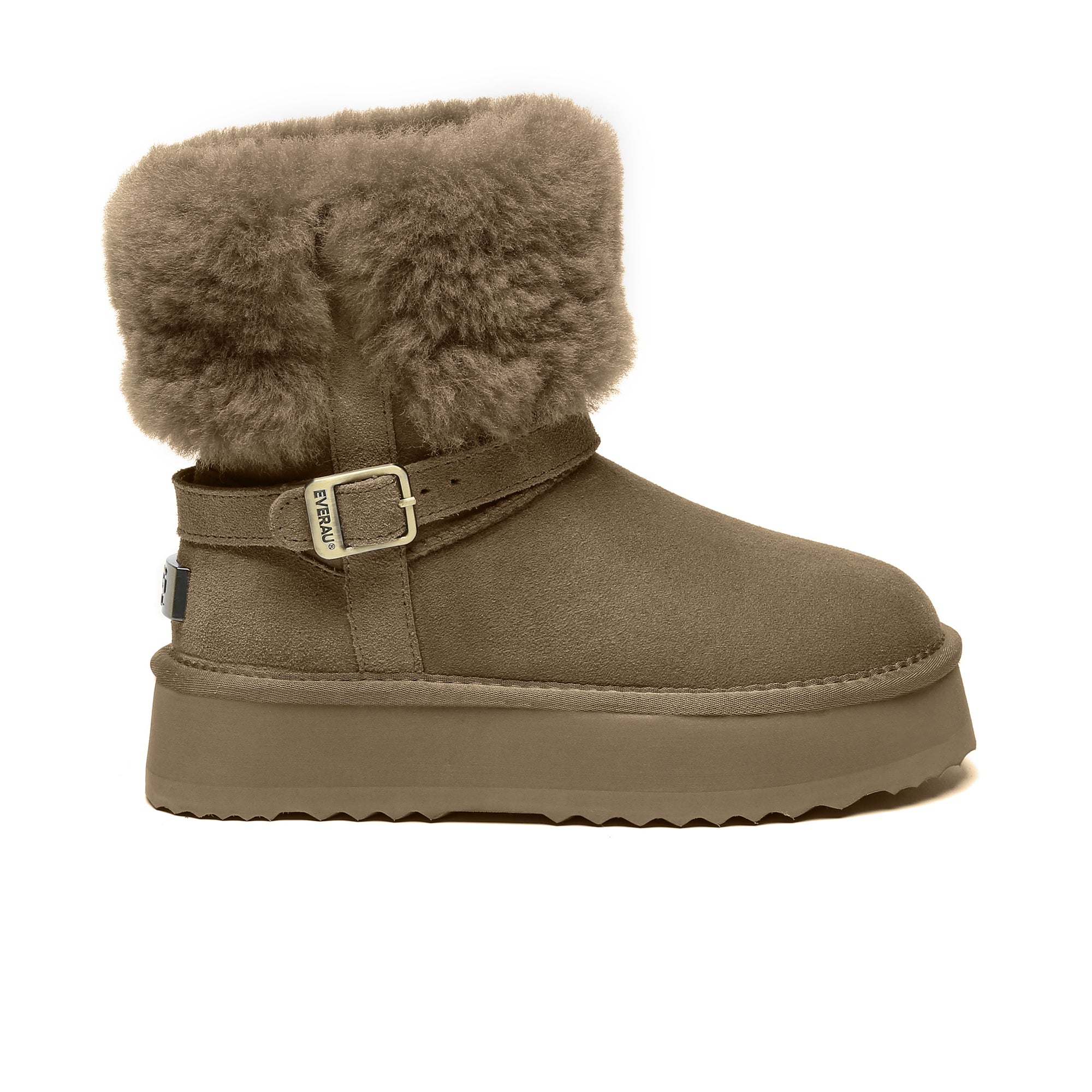 EverUgg UGG platform foldable short boots Valerie for women, featuring a stylish design with foldable shaft and comfortable sole.