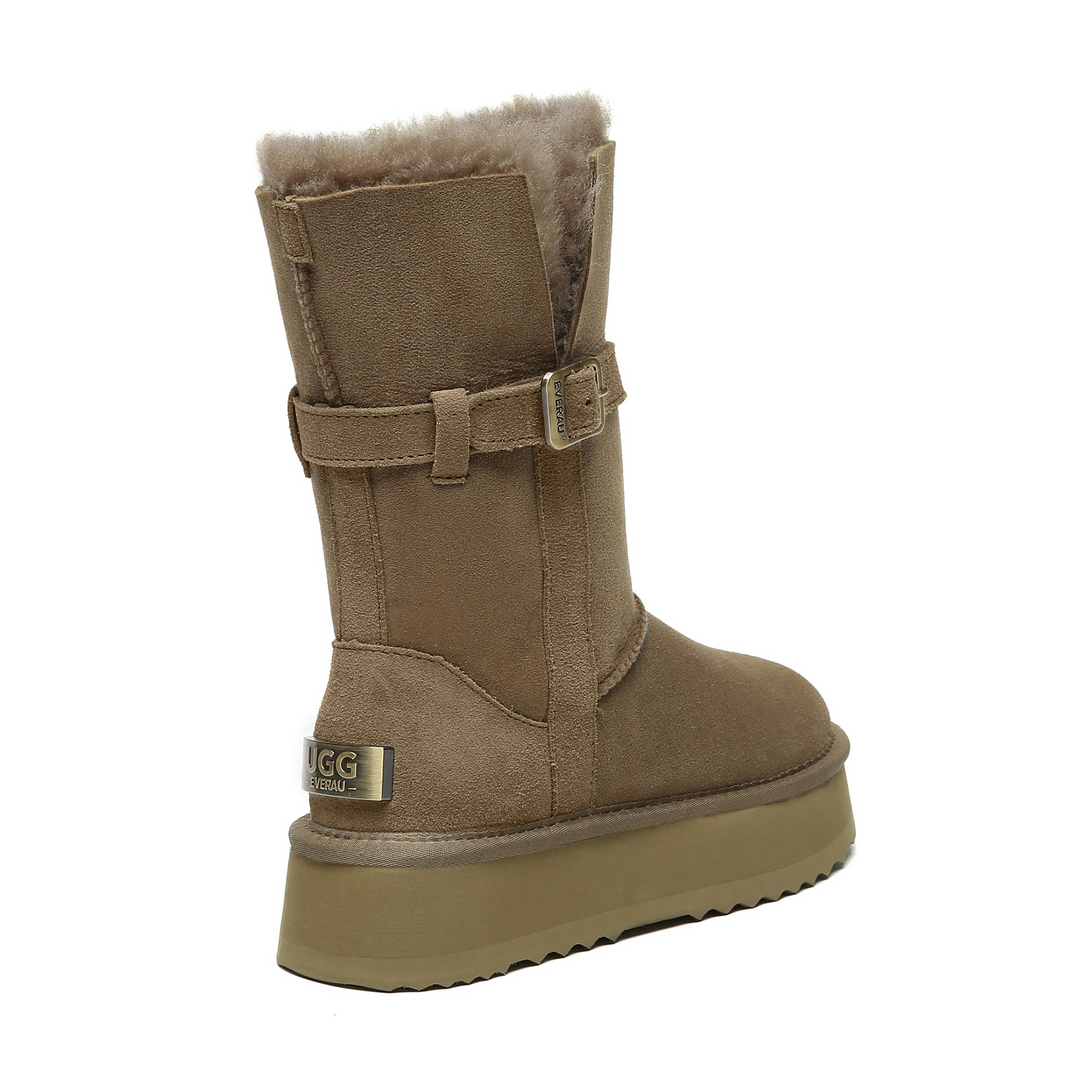EverUgg UGG Platform Foldable Short Boots Valerie for women, showing stylish, foldable design with platform soles and short boot silhouette.