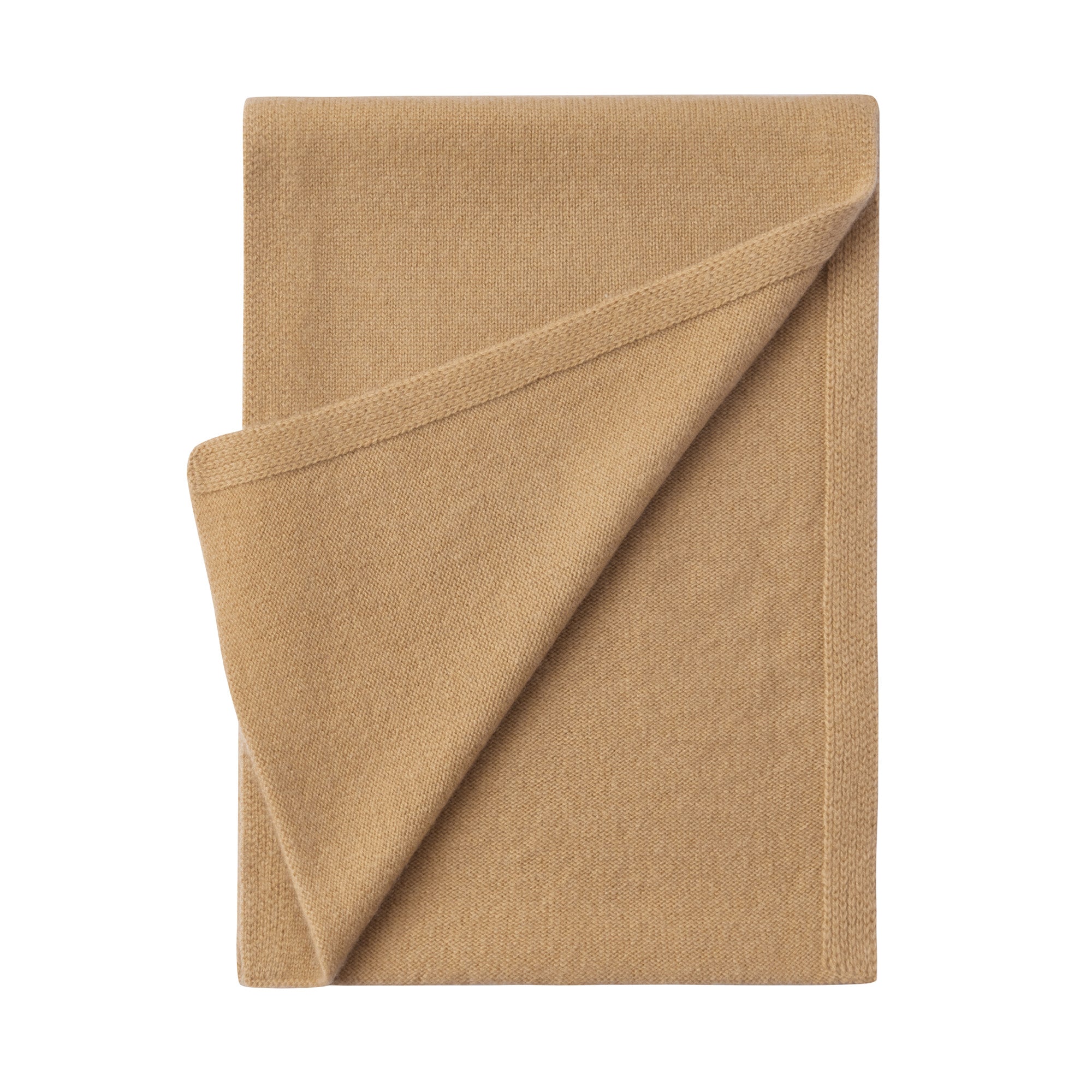 EverUgg UGG Premium Cashmere Scarf showing soft beige fabric and elegant drape, perfect for cozy winter wear.