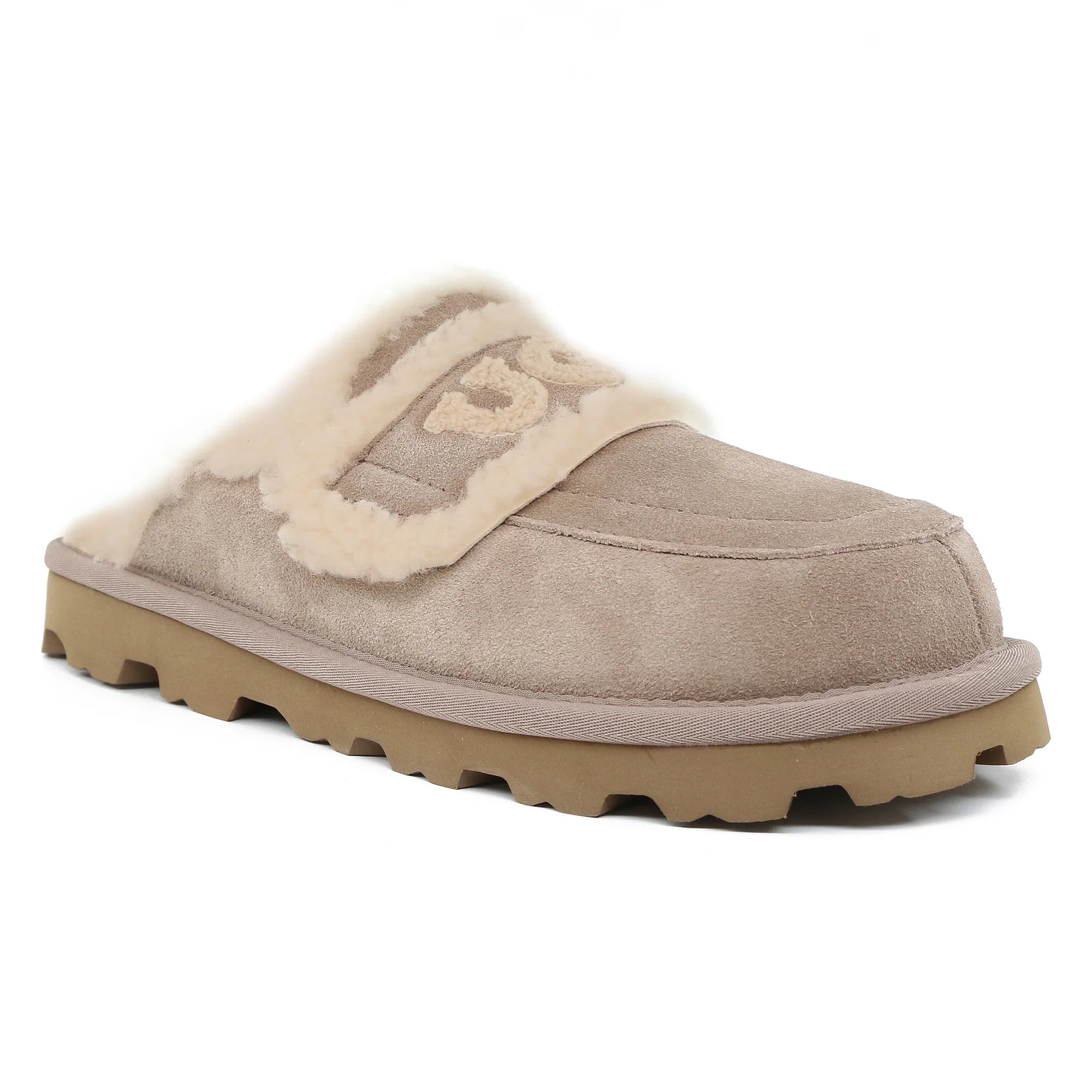 Auzland UGG shearling comfort sole slippers for women with soft shearling lining and cozy slip-on shoe design.